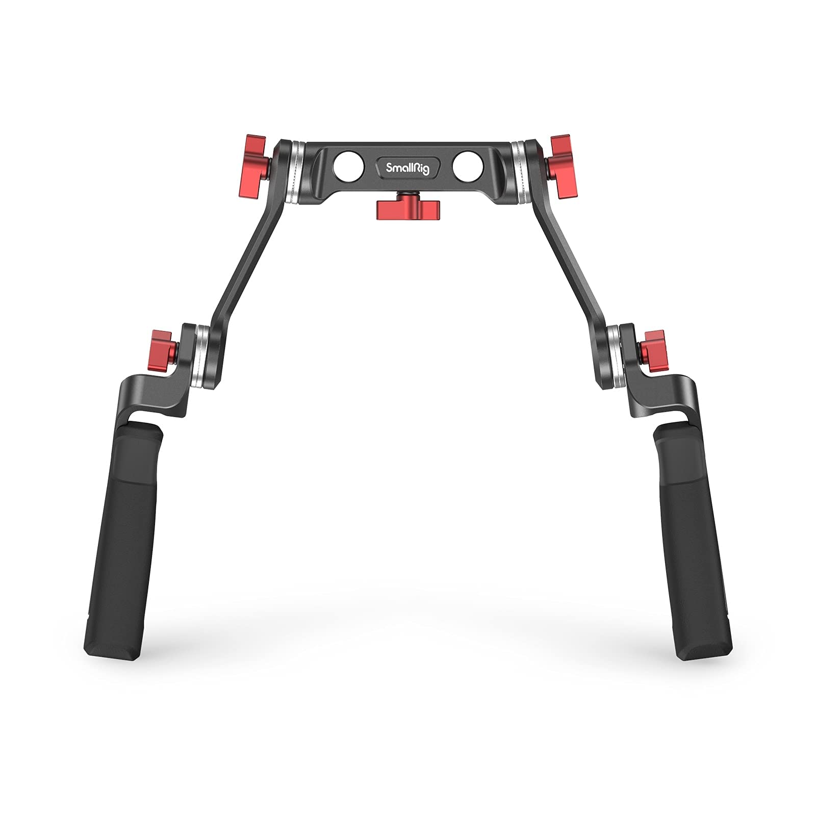 SMALLRIG Rosette Handle Kit Support Shoulder Rig Portable Système 15mm Rod Clamp avec Bras d’Extension Poignée Caoutchouc Pour DSLR per Canon per Sony per Panasonic etc.- 2002F