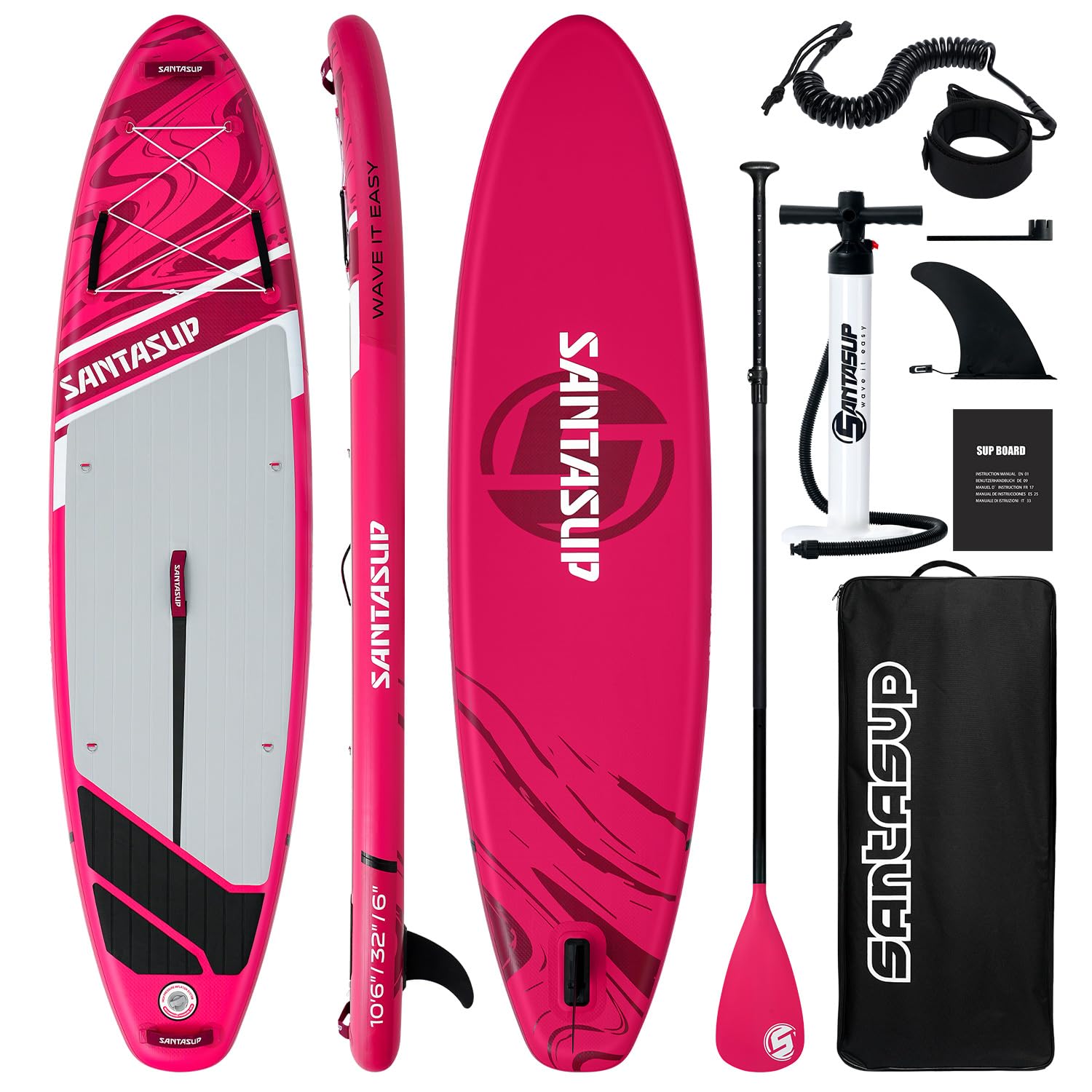 Santasup - Tavola Gonfiabile Stand Up Paddle, Blu