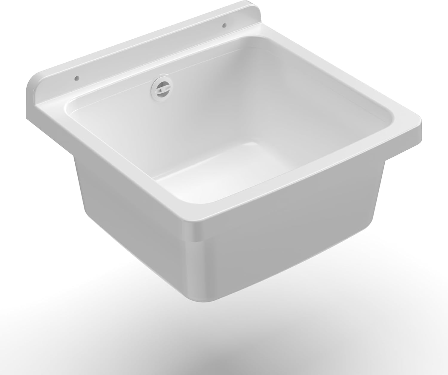 Adventa: Vasca in Resina PP Fissaggio a Parete 40x40x19cm