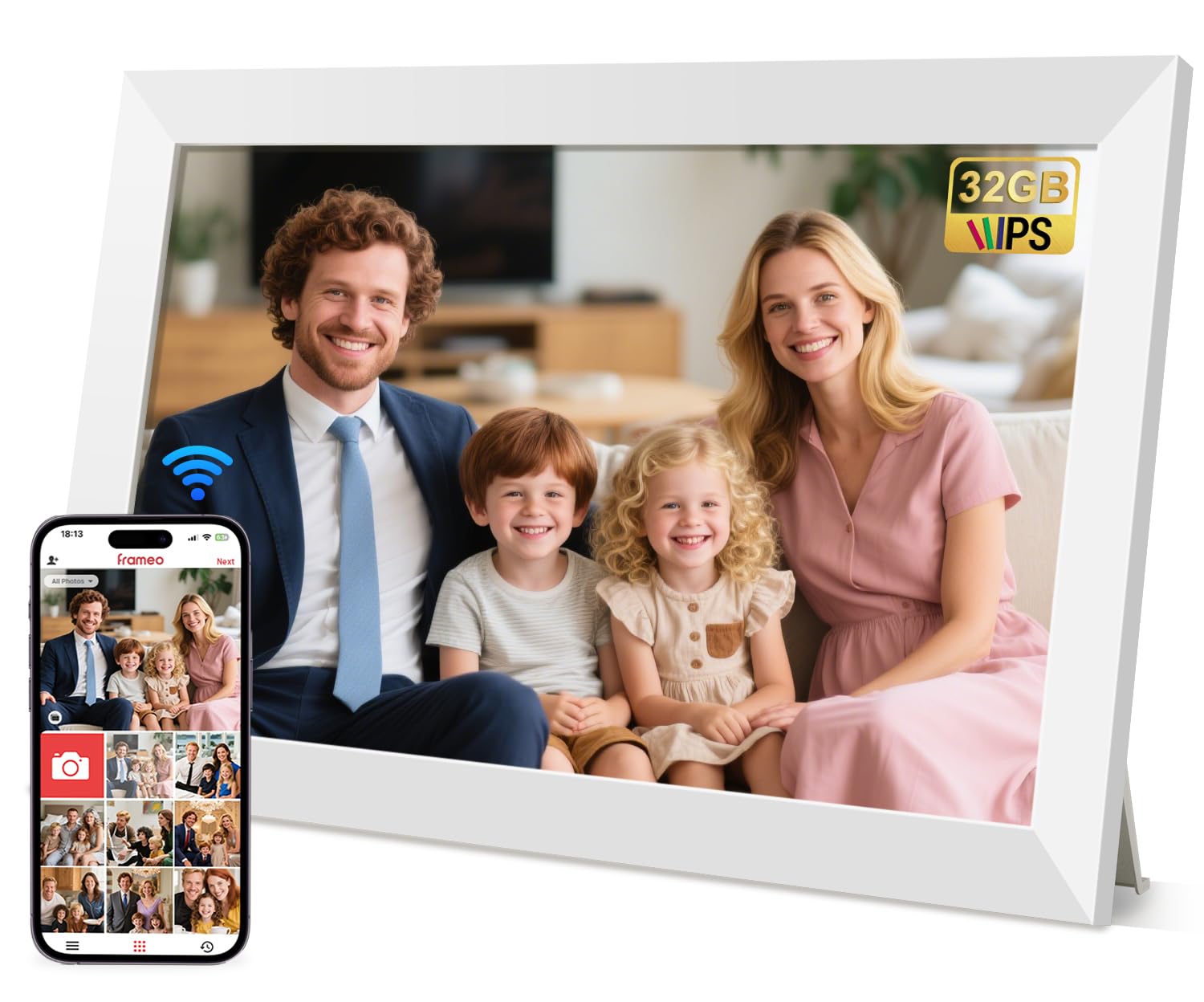 Cornice Digitale WLAN HD 10.1 Pollici IPS Touchscreen