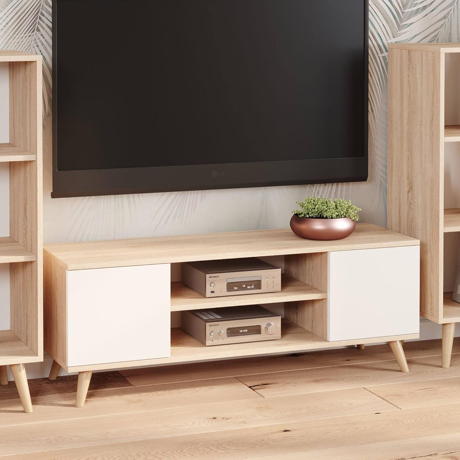 Dmora Mobile Porta TV Lomza - Credenza Soggiorno Rovere