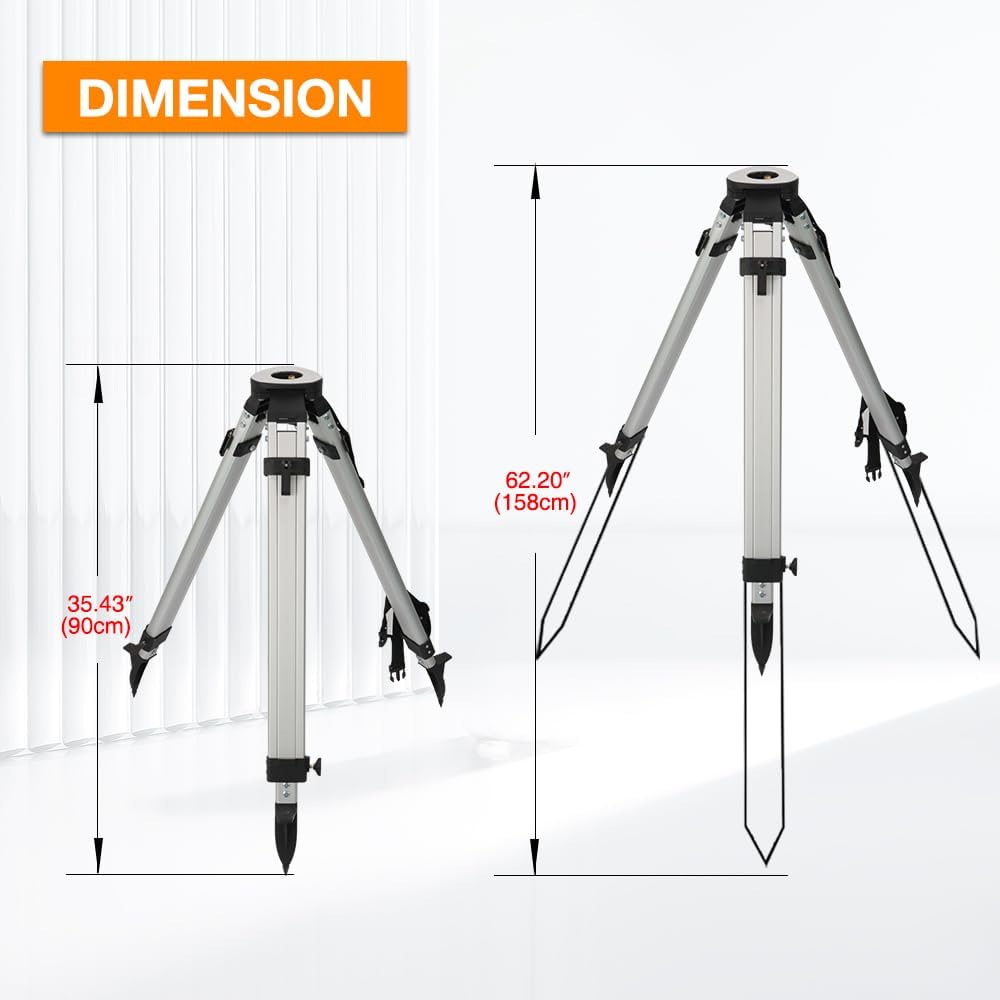 Treppiede Rilevamento Alluminio Testa Piatta 5/8 Pollici - immagine 2