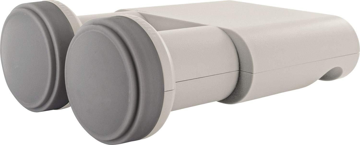 Schwaiger - Relè commutatore doppio, Monoblock Twin LNB, grigio chiaro