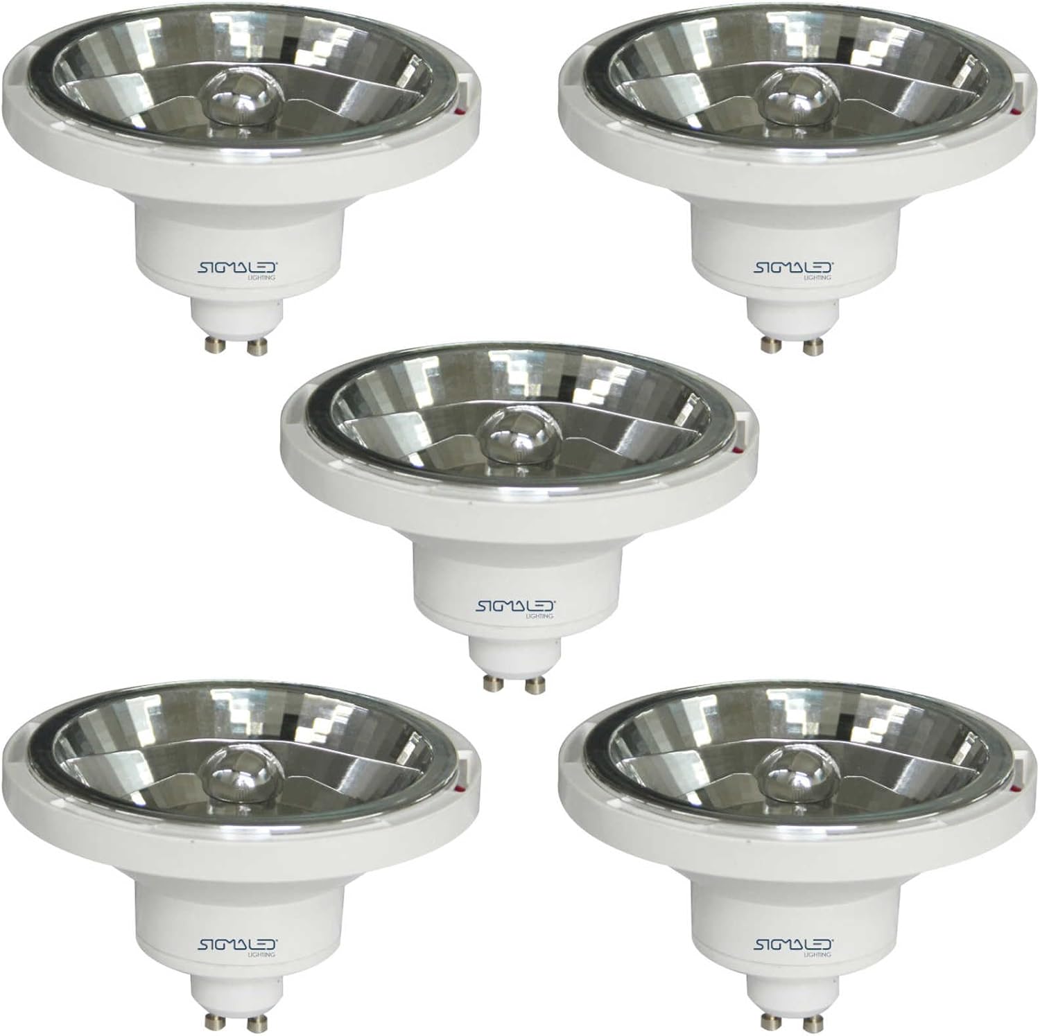 Sigmaled Lighting - Faretto LED AR111 GU10 14W, 5 Unità