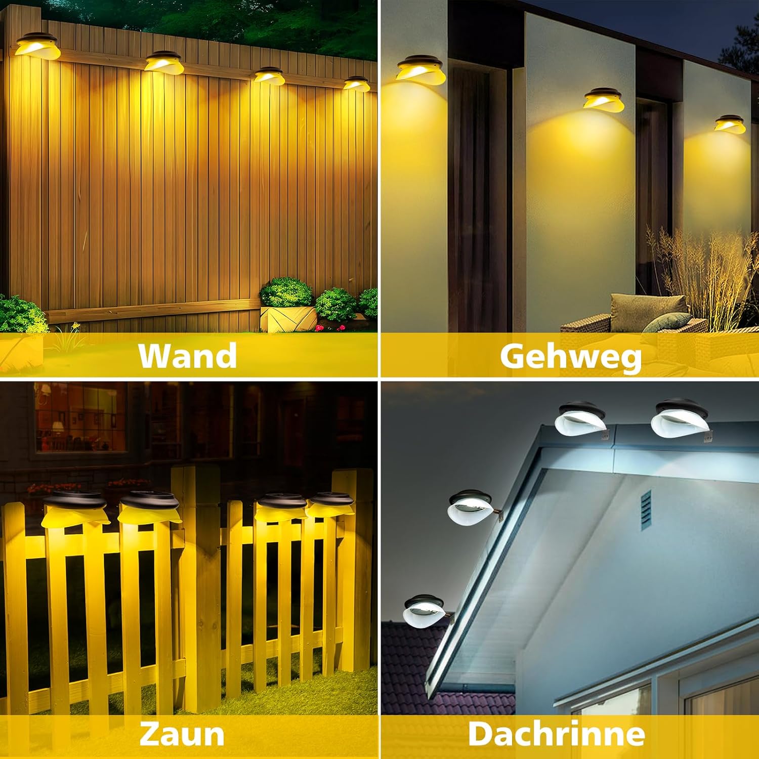 Agotd Luce Solare LED Esterno IP55, 6 Pezzi - immagine 6