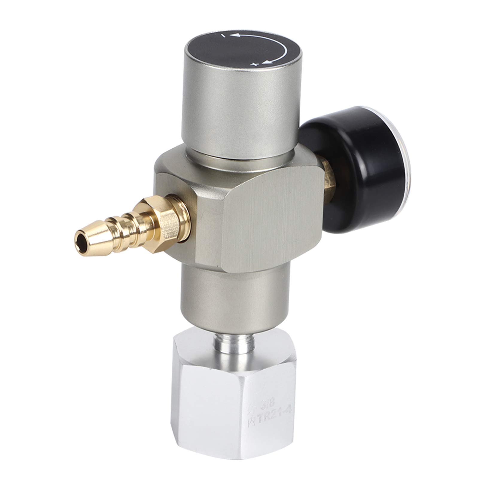 Fdit Mini Regolatore Pressione CO2 2 in 1 con Manometro