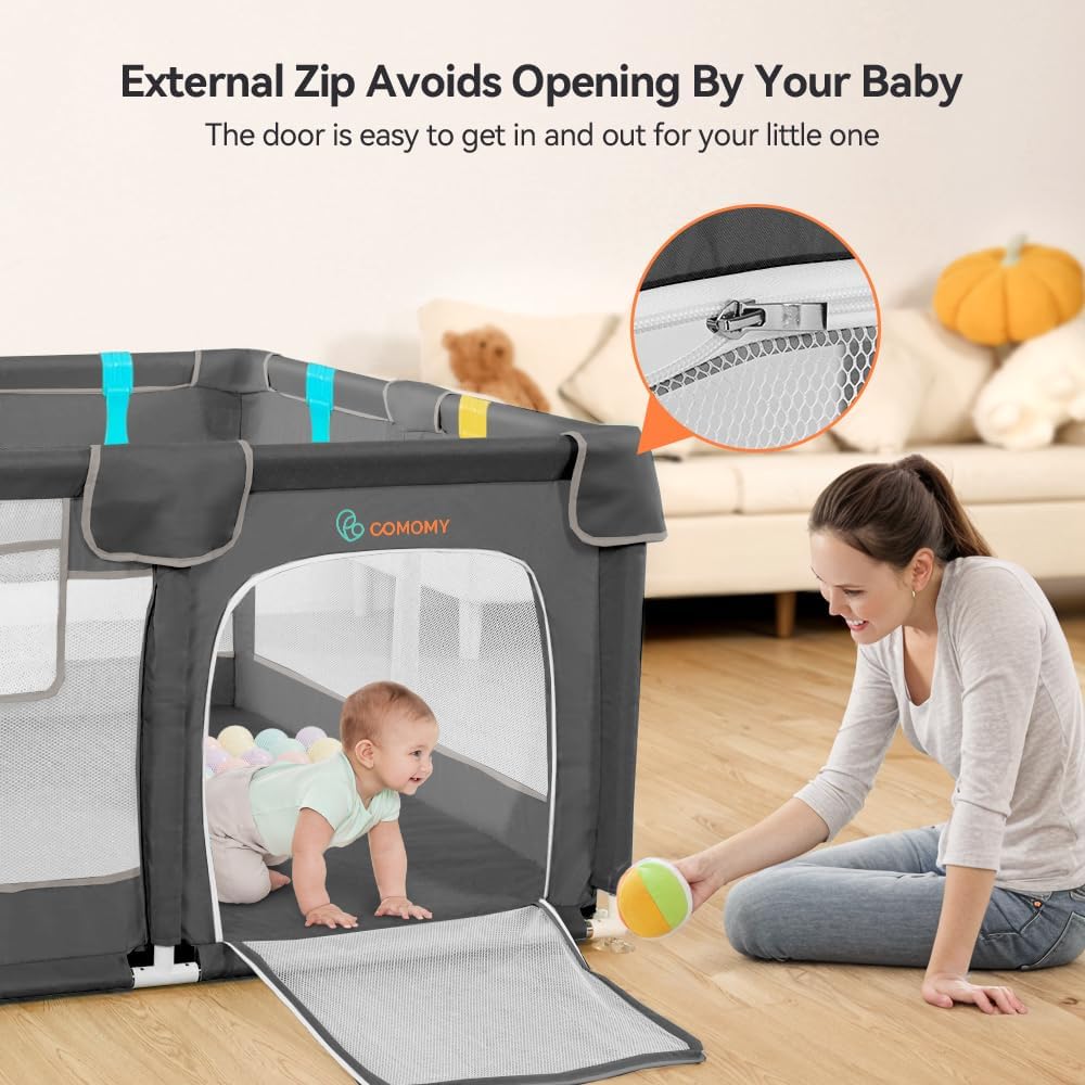 Comomy Box per Bambini 127x127x66 cm, Grigio Scuro - immagine 5