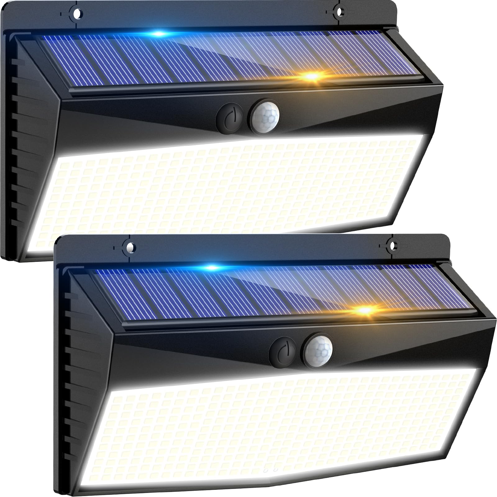 Peasur Luce Solare LED Esterno 368LED - 2 Pezzi