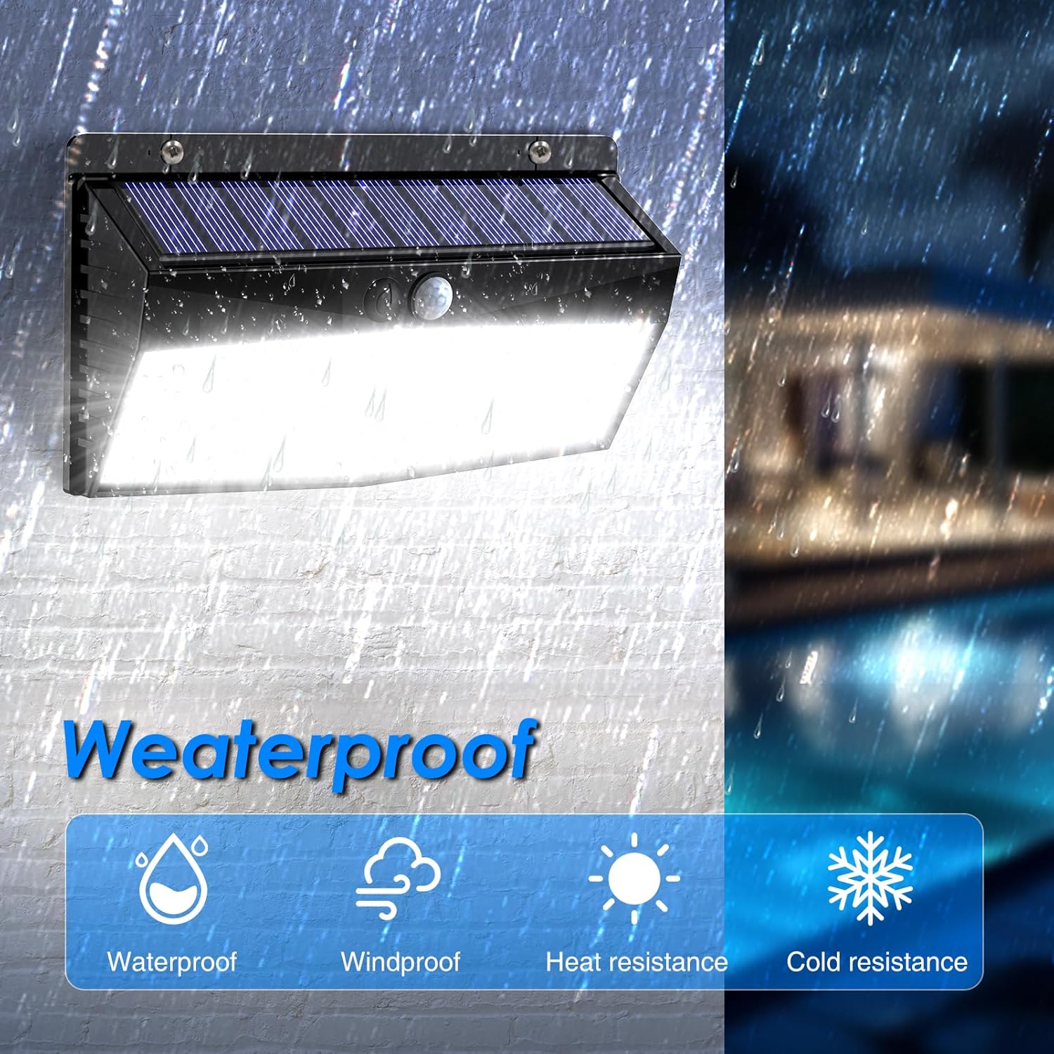 Peasur Luce Solare LED Esterno 368LED - 2 Pezzi - immagine 3