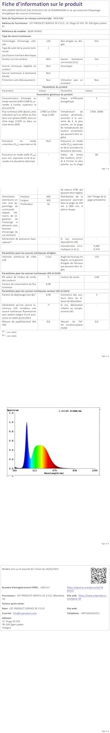 Mounm Plafoniera LED Soffitto Dimmerabile 36W 3600lm - immagine 11