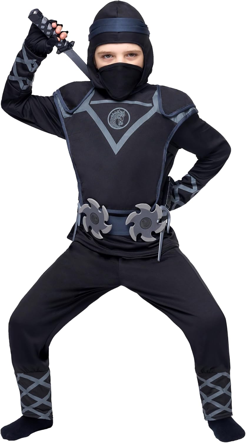 Spooktacular Creations Costume Ninja Deluxe Nero - immagine 4