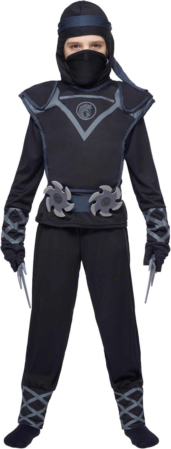 Spooktacular Creations Costume Ninja Deluxe Nero - immagine 5