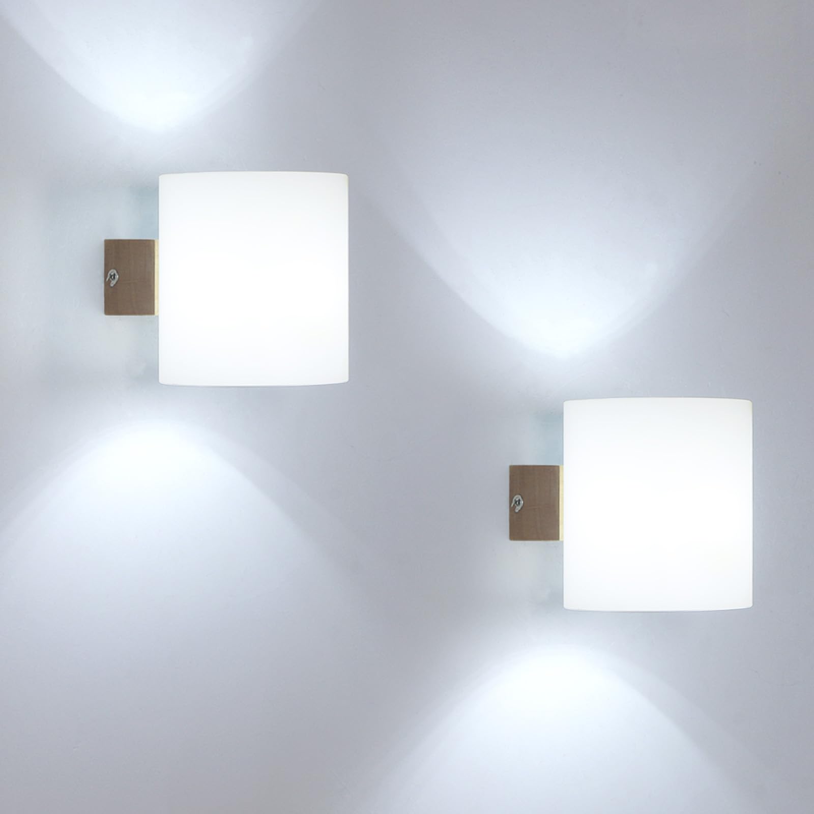 Mckalen Applique da Parete Interno E27 (2 pezzi)