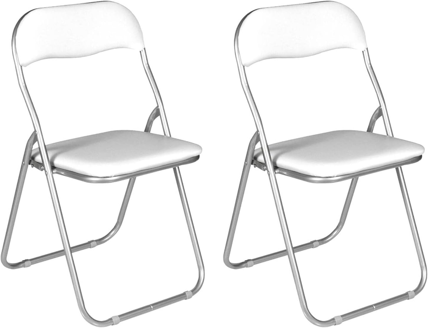 Dmora Set 2 Sedie Pieghevoli Marbella, Bianco - immagine 3