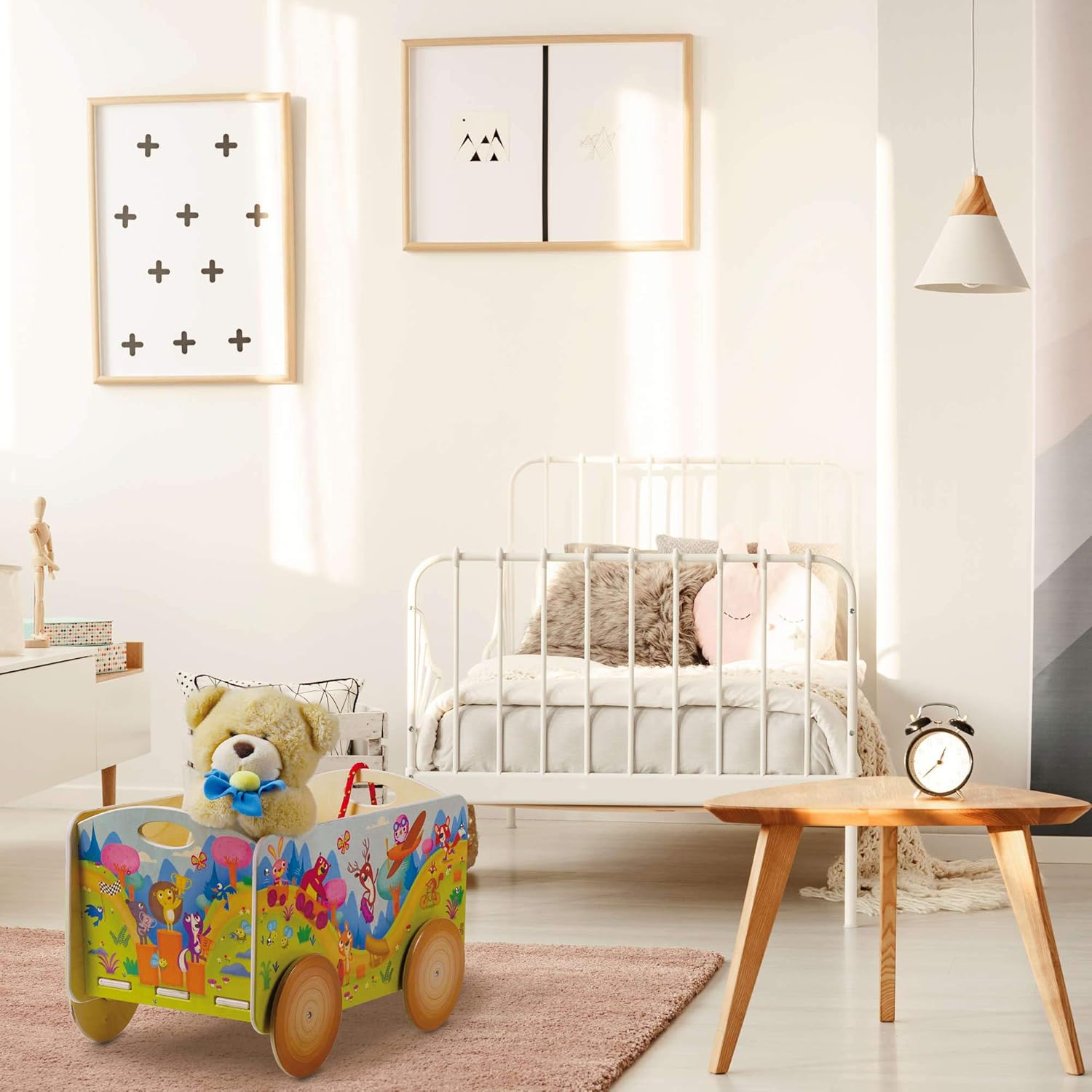 Dida - La Gara nel Bosco: Carretto Trainabile in Legno - immagine 3