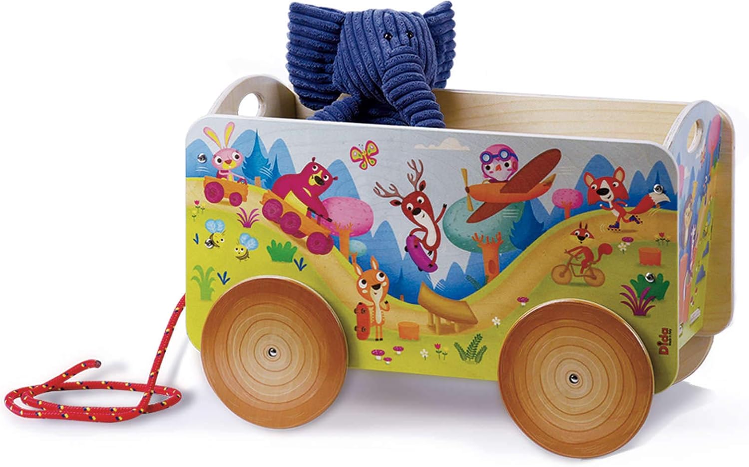 Dida - La Gara nel Bosco: Carretto Trainabile in Legno - immagine 4