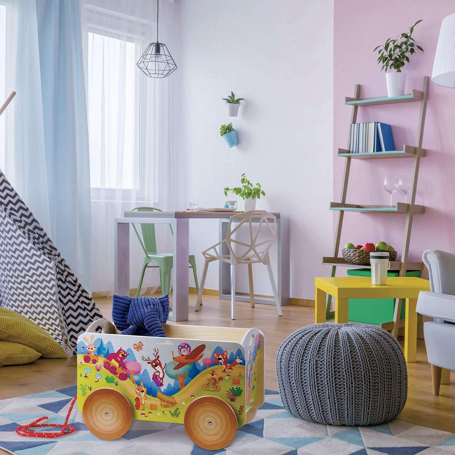 Dida - La Gara nel Bosco: Carretto Trainabile in Legno - immagine 5