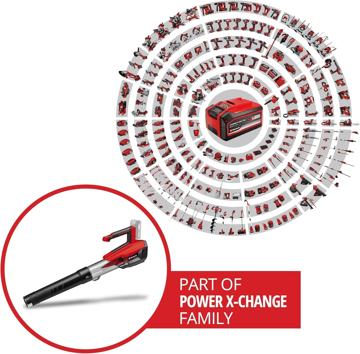 Einhell Soffiatore Foglie a Batteria GP-LB 18/200 Li E-Solo - immagine 2