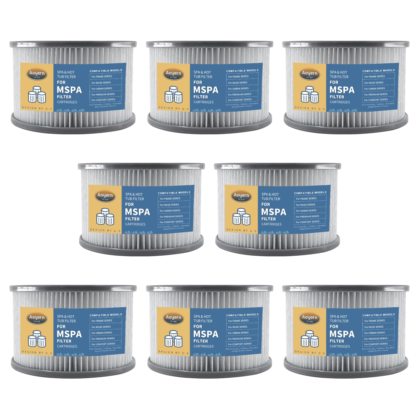 Filtro di Ricambio per MSpa Whirlpool (8 pezzi)