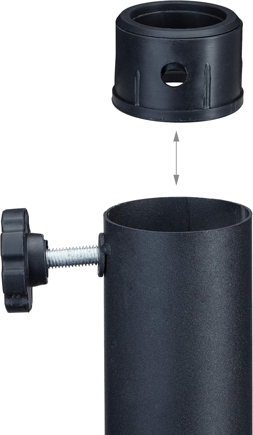 Relaxdays Base per Ombrellone, Nera - immagine 6