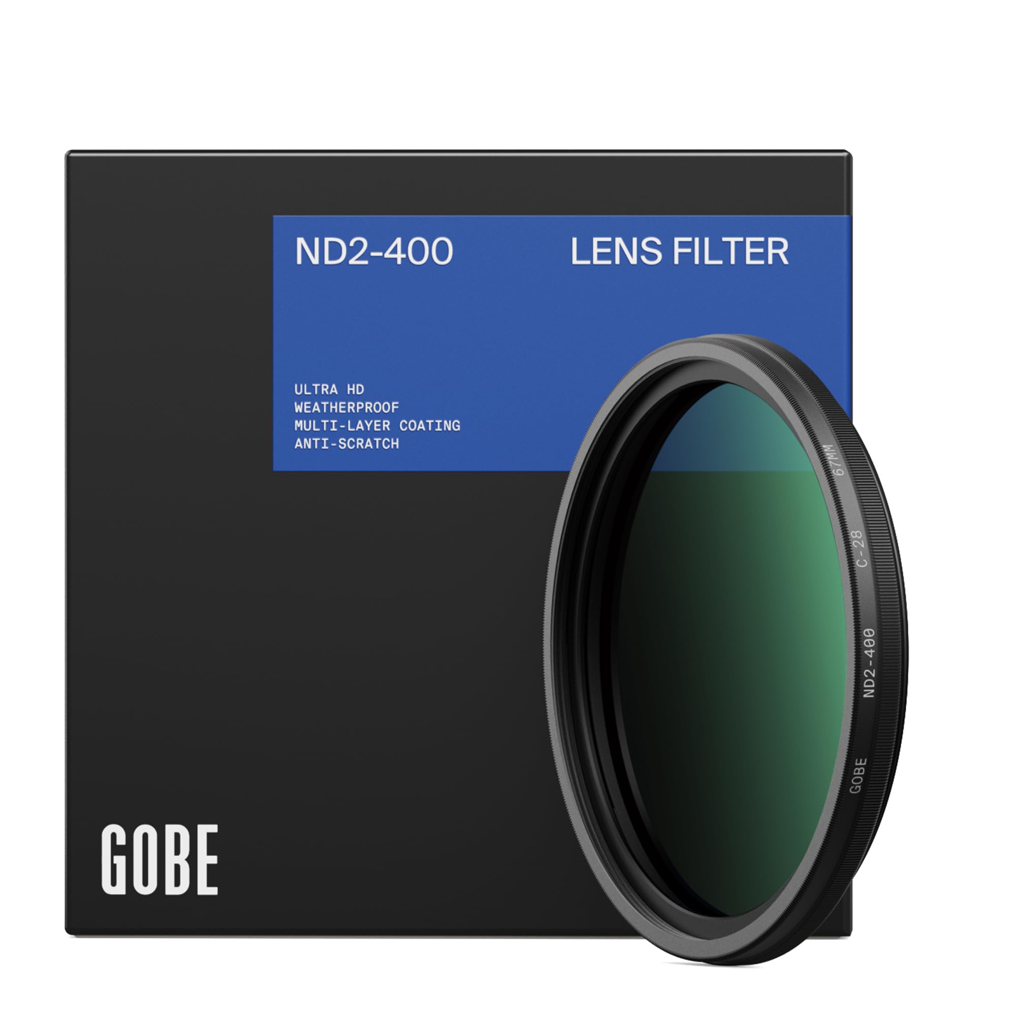 Gobe - Filtro per obiettivi ND variabile ND2-400 62 mm (Pro)