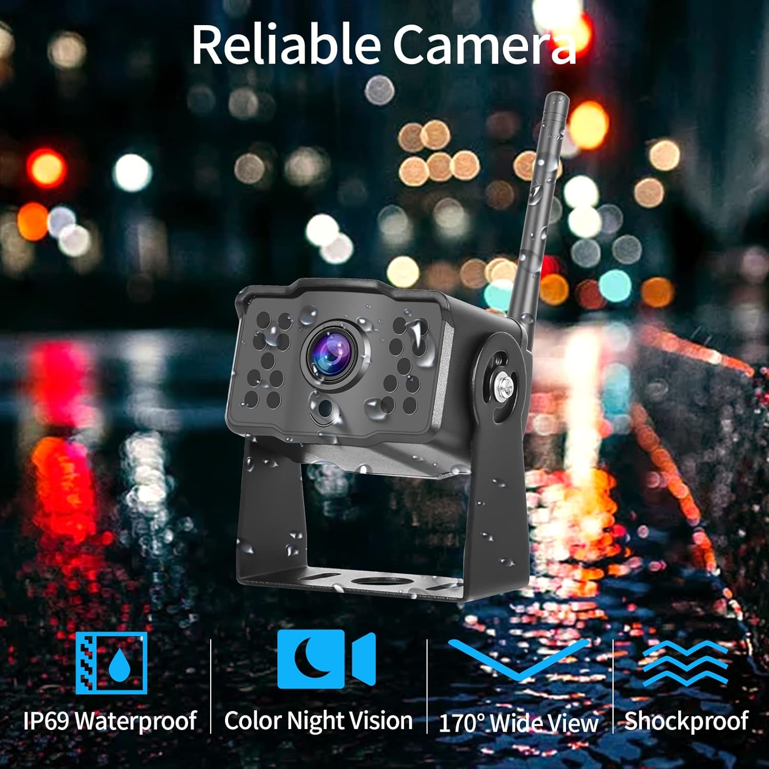 Telecamera Posteriore Wireless con DVR Monitor LCD 7" - immagine 3