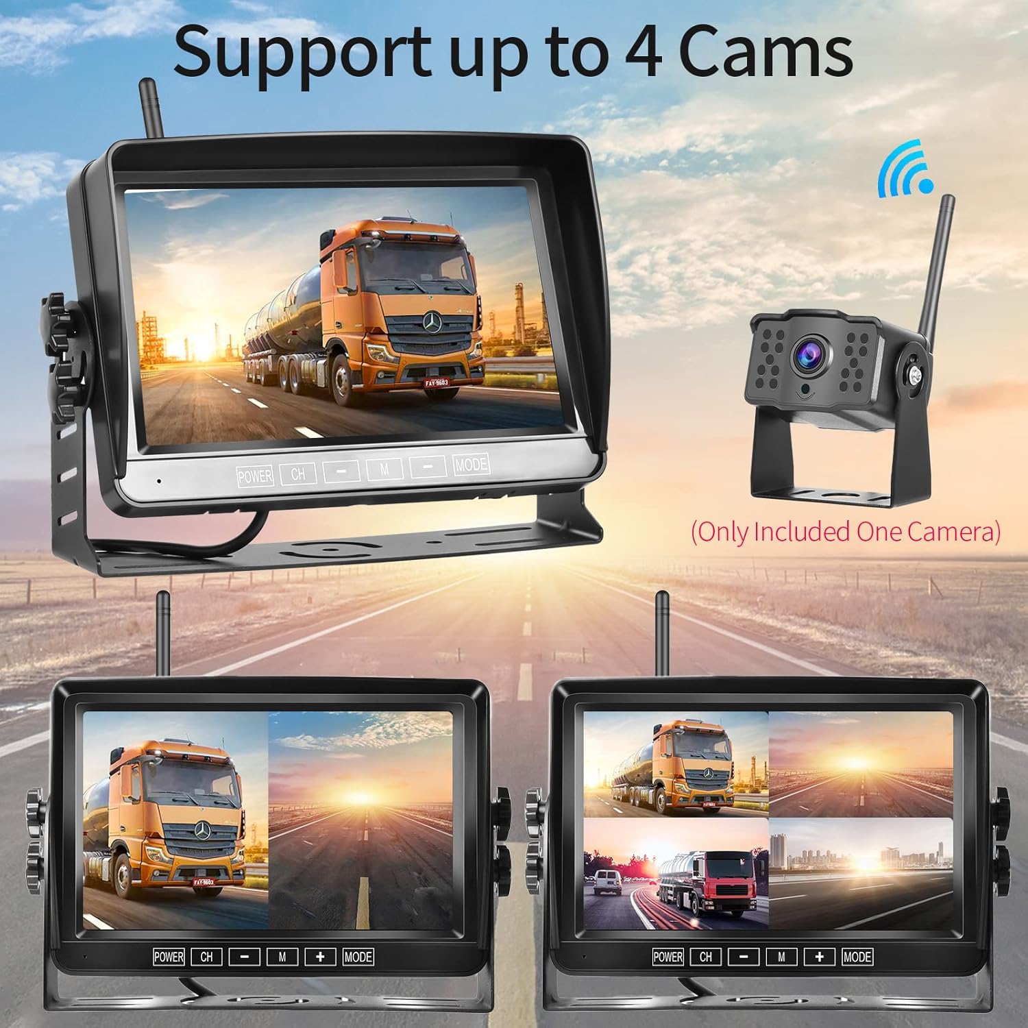 Telecamera Posteriore Wireless con DVR Monitor LCD 7" - immagine 6