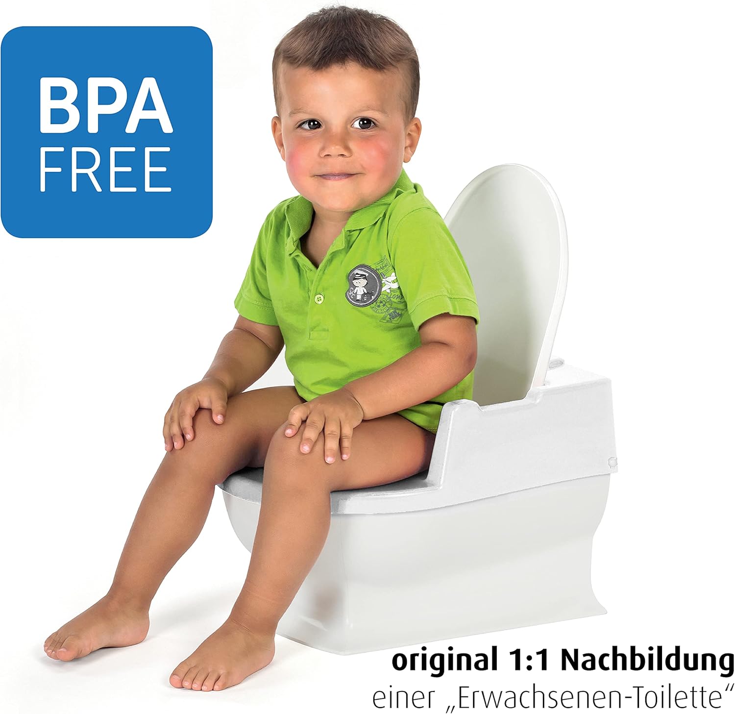 Reer SitzFritz - WC per bambini, vasino e vasino, colore: Bianco - immagine 5