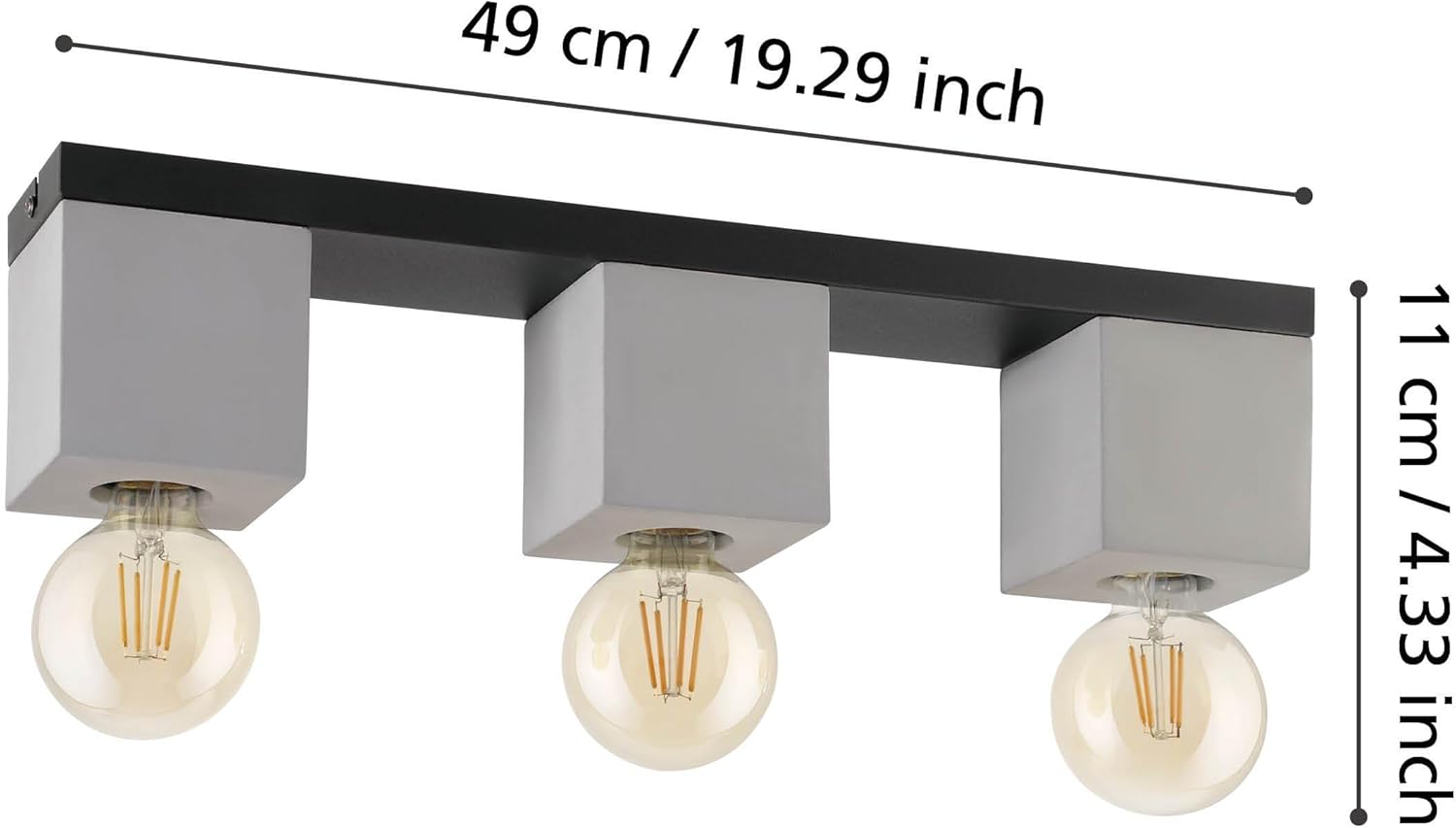 Eglo Lampada da Soffitto Prestwick 3 Luci - immagine 3