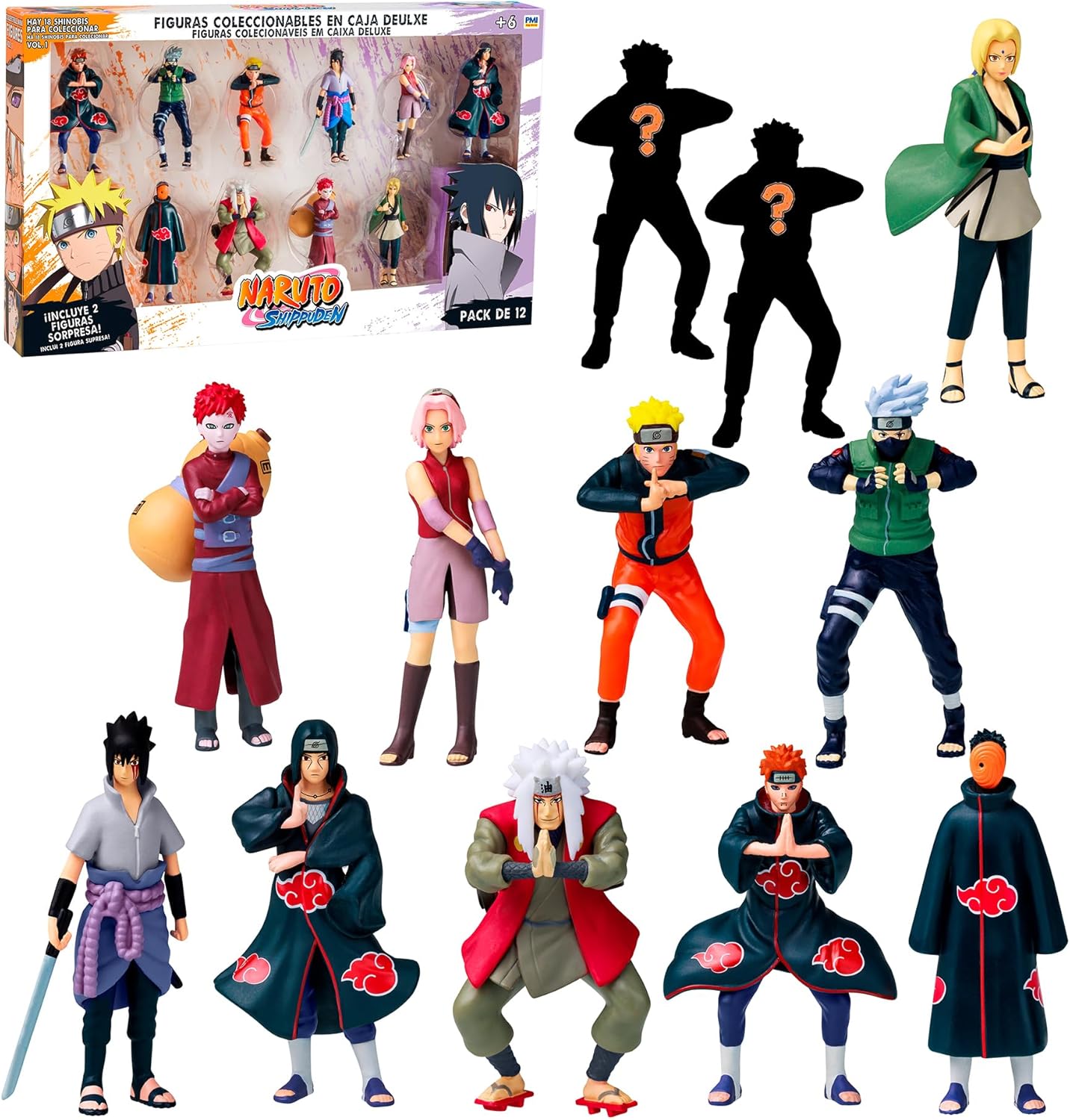 Bizak Naruto - Confezione 12 Figure Deluxe 7cm - immagine 1