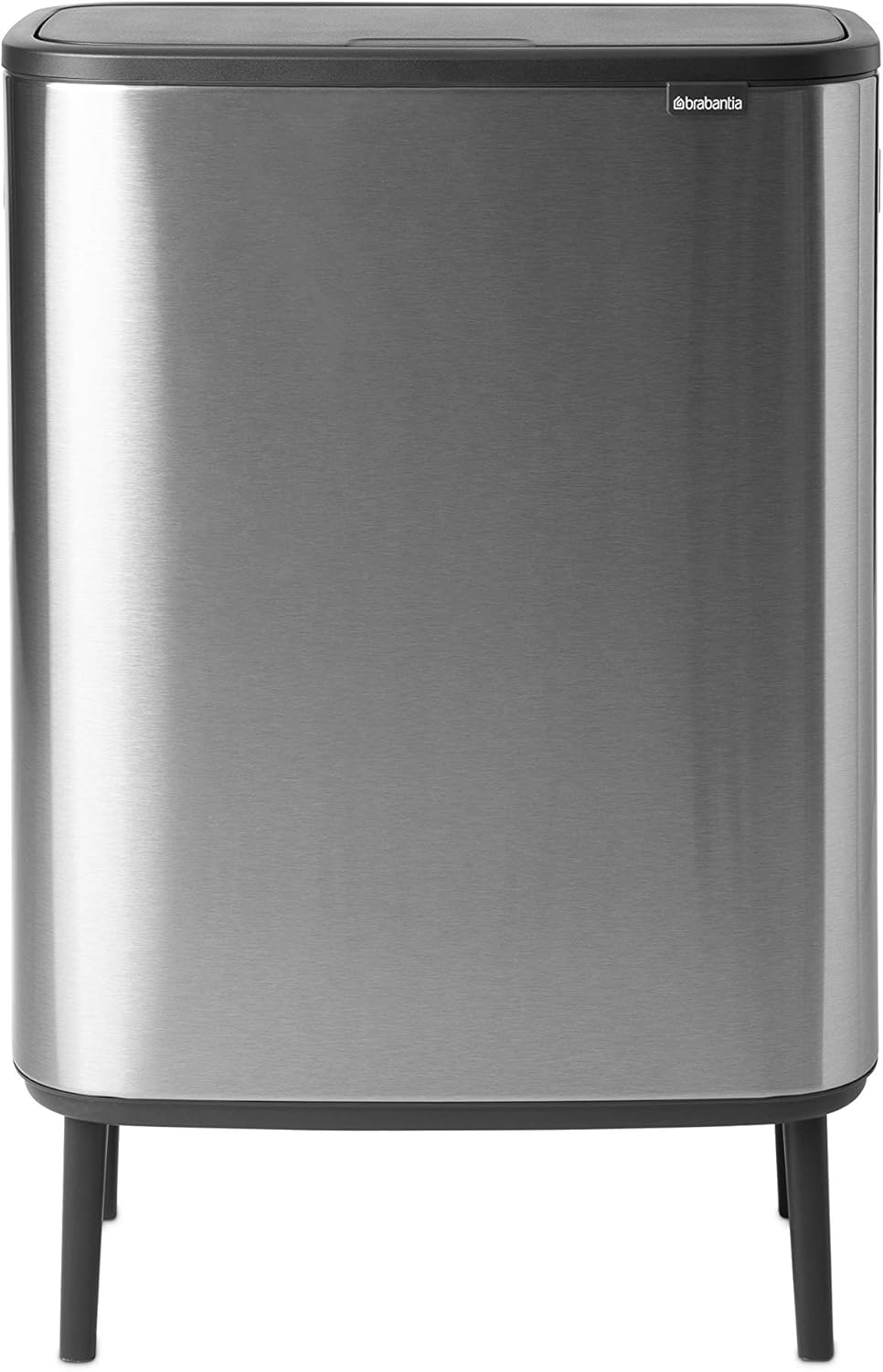 Brabantia Pattumiera Bo Touch Bin Hi 2x30L, Acciaio Opaco