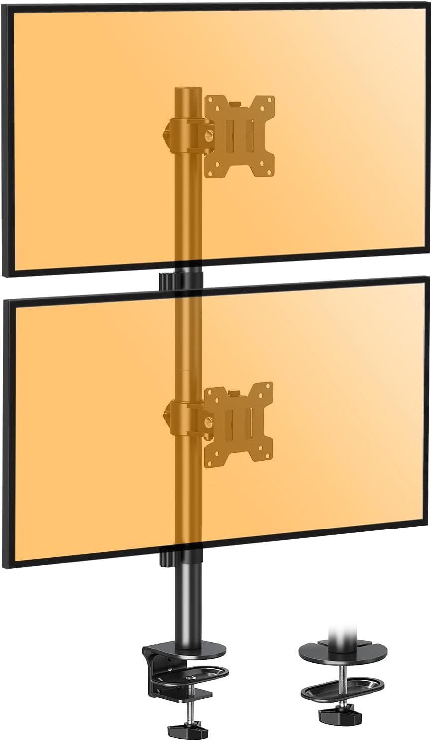 ELIVED Supporto Verticale Doppio per 2 Monitor