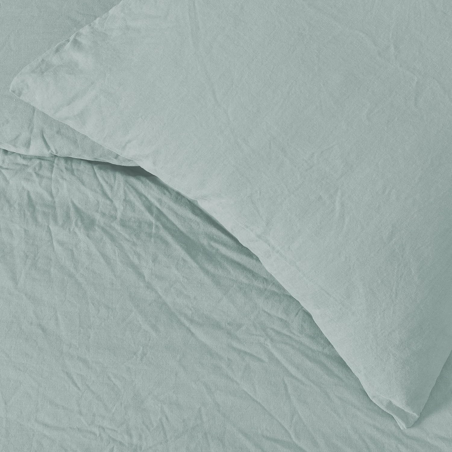 Sleepdown Set Copripiumino e Federe King Size Verde Salvia - immagine 5