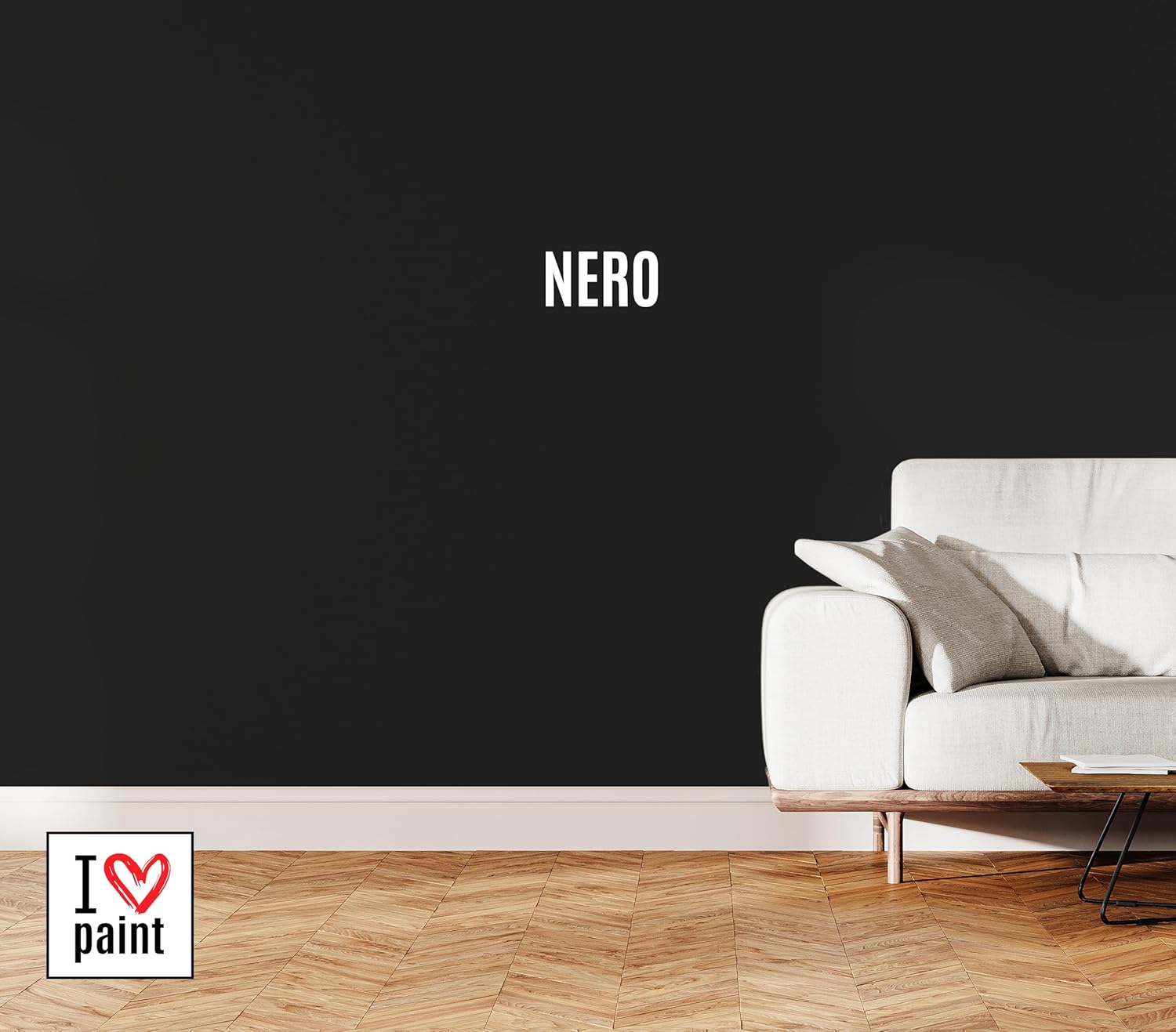 I LOVE CHALK PAINT Colore Nero 4 Litri - immagine 3