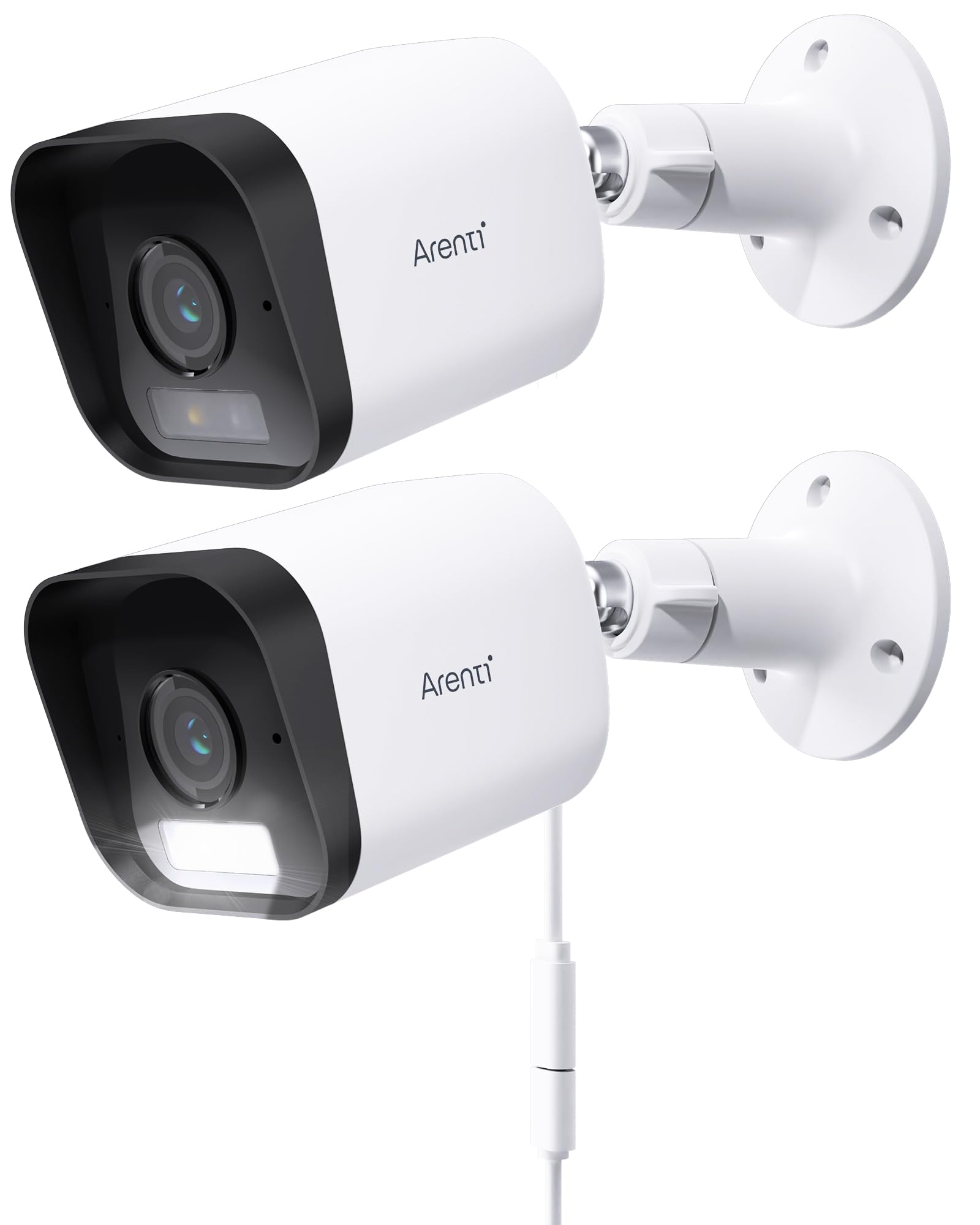 Arenti Telecamera Wi-Fi Esterno 2,5K/4MP (2 Pezzi)