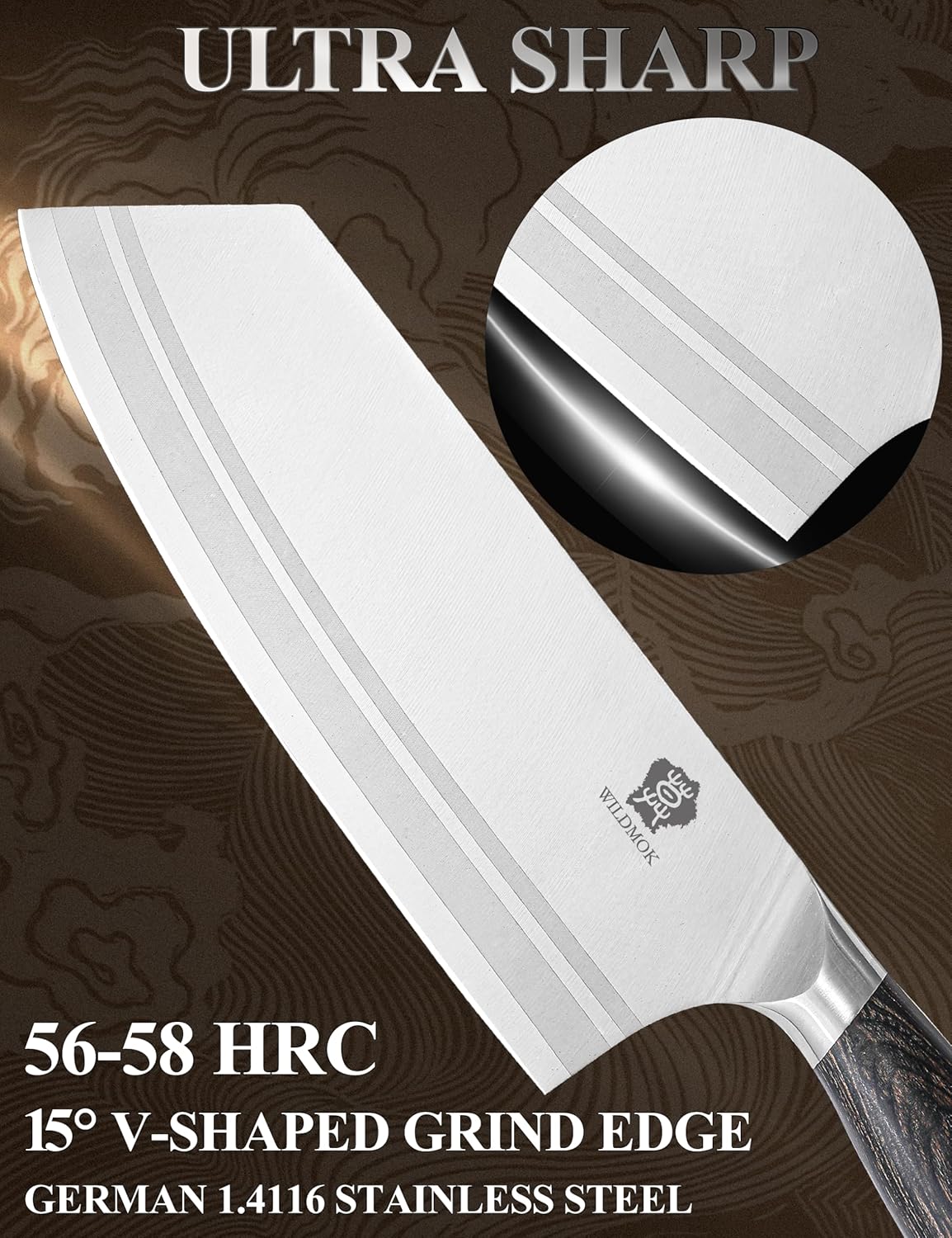 Wildmok Set Coltelli da Cucina Professionali 7 Pezzi - immagine 2