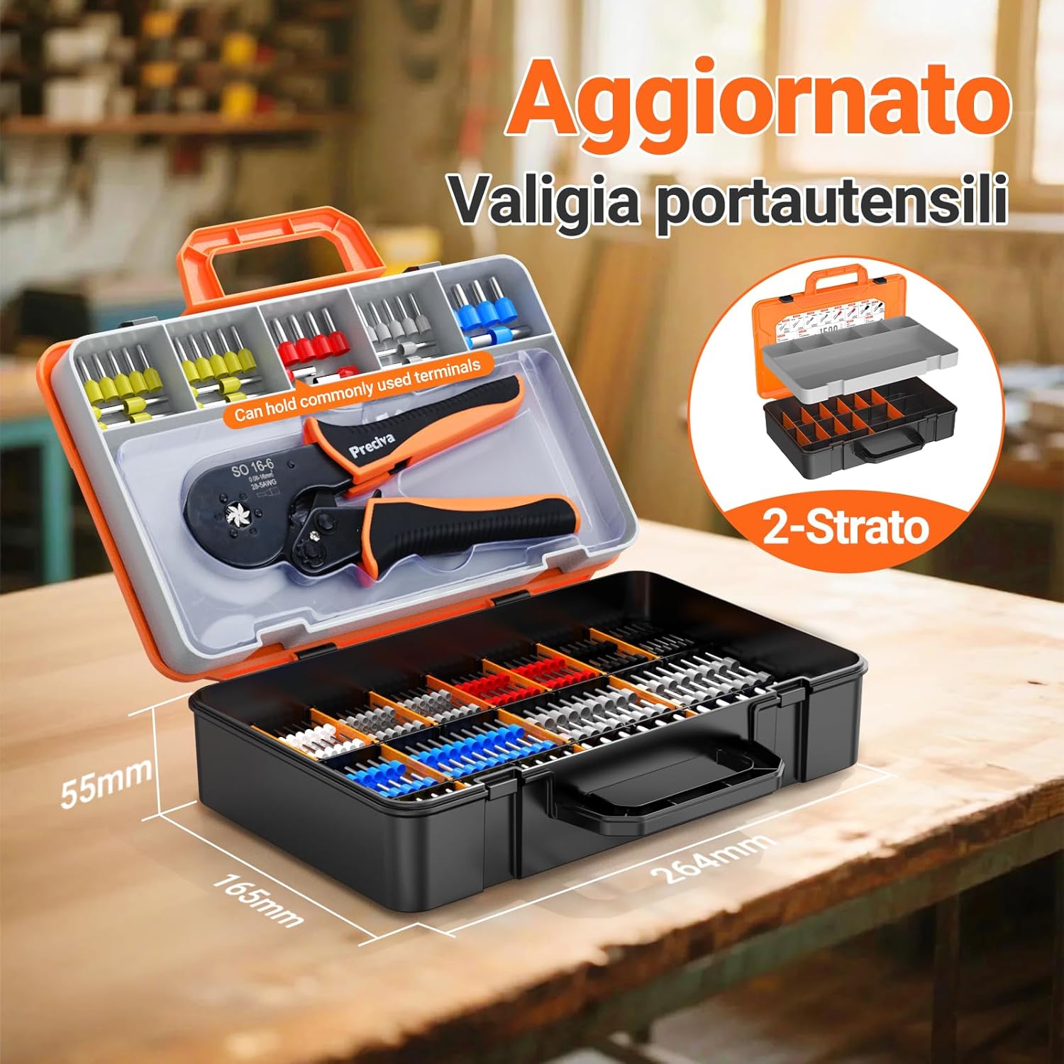 Pinza Crimpatrice per Capicorda 0,08-16mm² - immagine 3