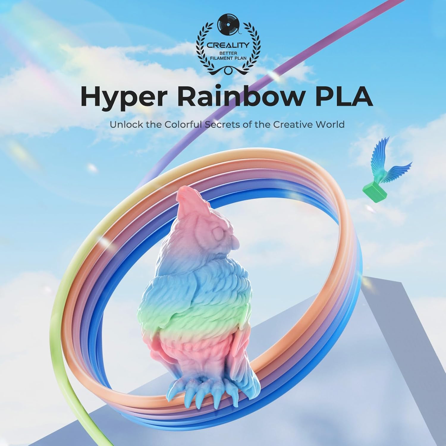 Creality Filamento Hyper PLA Arcobaleno 1kg - immagine 2
