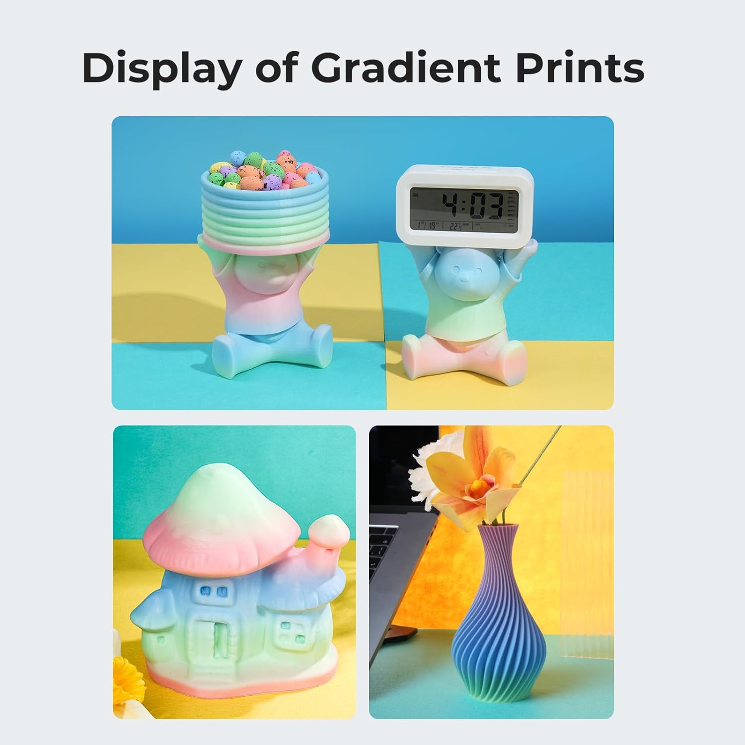 Creality Filamento Hyper PLA Arcobaleno 1kg - immagine 7