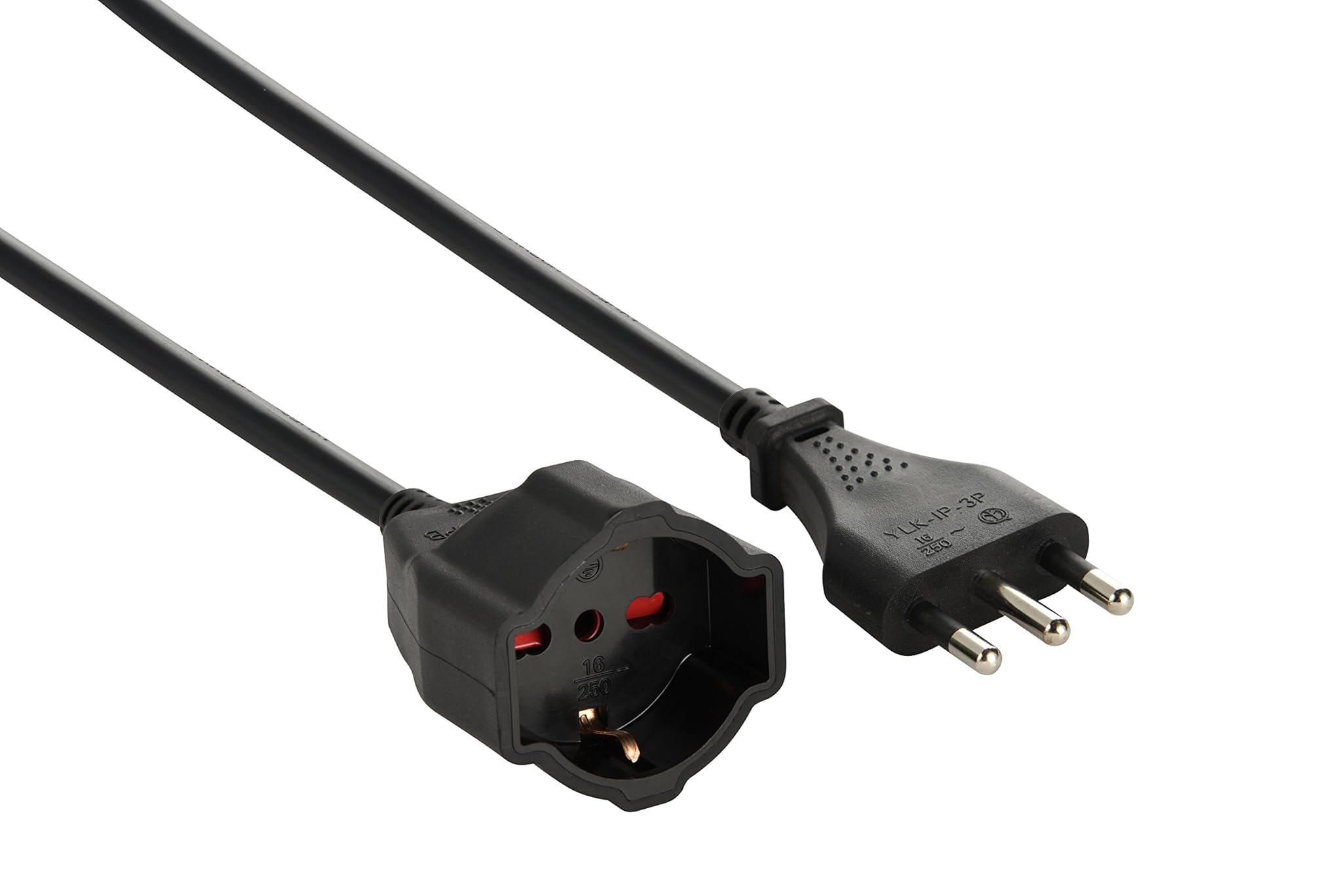 Electraline 46111 Prolunga 10 mt, Nero