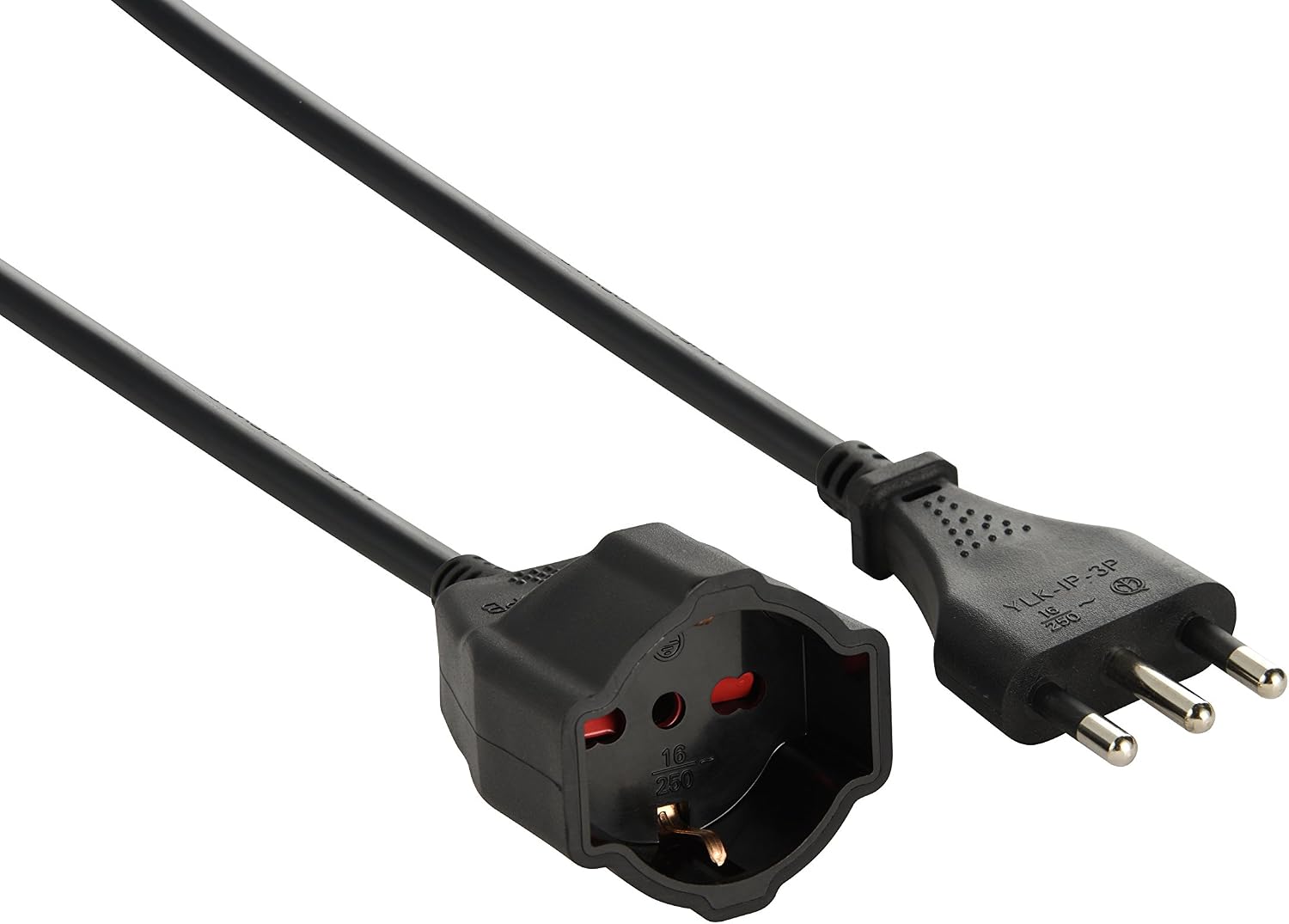 Electraline 46111 Prolunga 10 mt, Nero | Velz