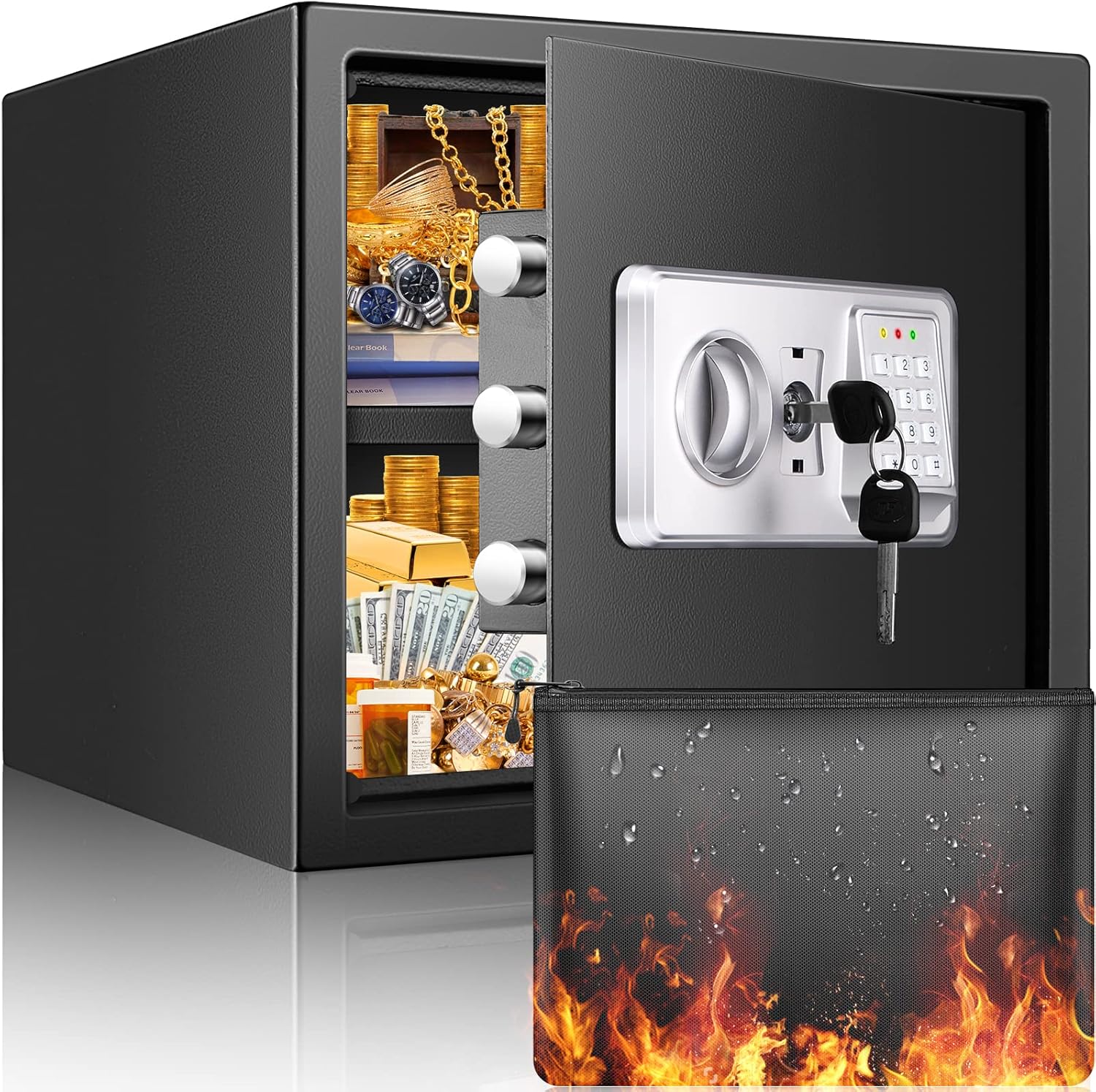 Cassaforte Digitale Ignifuga 30L con Allarme - immagine 1