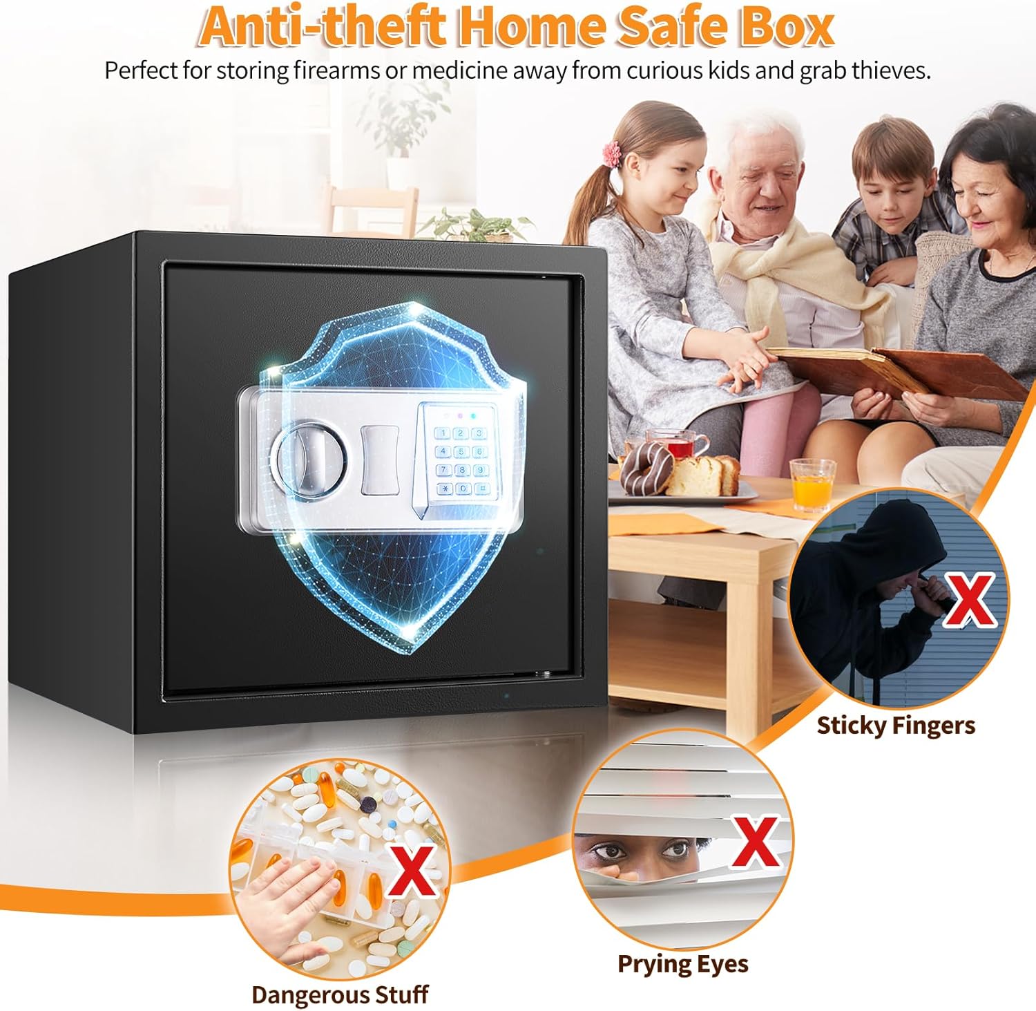 Cassaforte Digitale Ignifuga 30L con Allarme - immagine 3