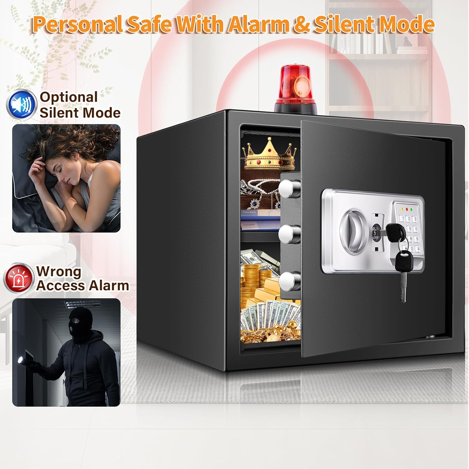 Cassaforte Digitale Ignifuga 30L con Allarme - immagine 6