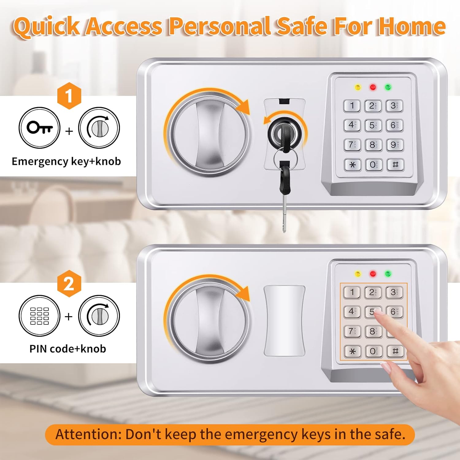 Cassaforte Digitale Ignifuga 30L con Allarme - immagine 7