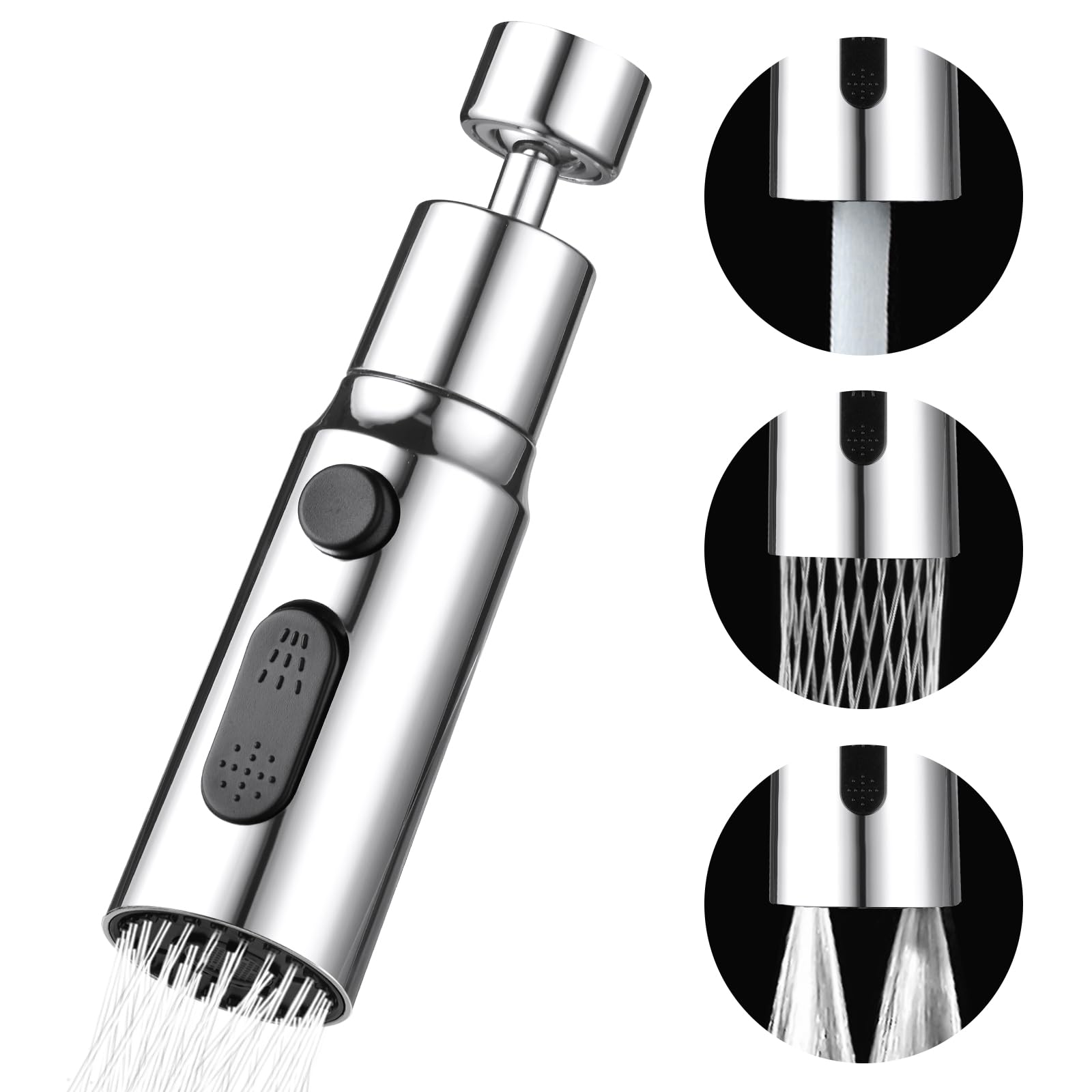 OSDUE Kit Aeratore Rubinetto Cucina Girevole 360° G1/2