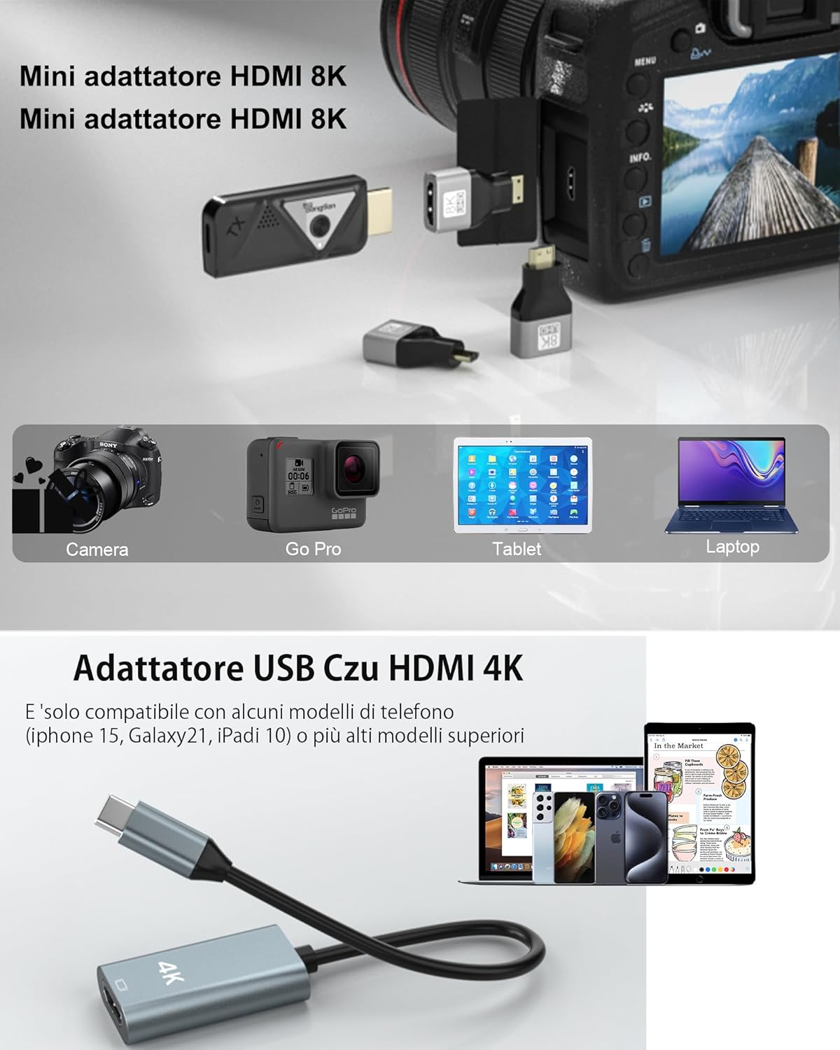Trasmettitore e Ricevitore Wireless HDMI 4K - immagine 2