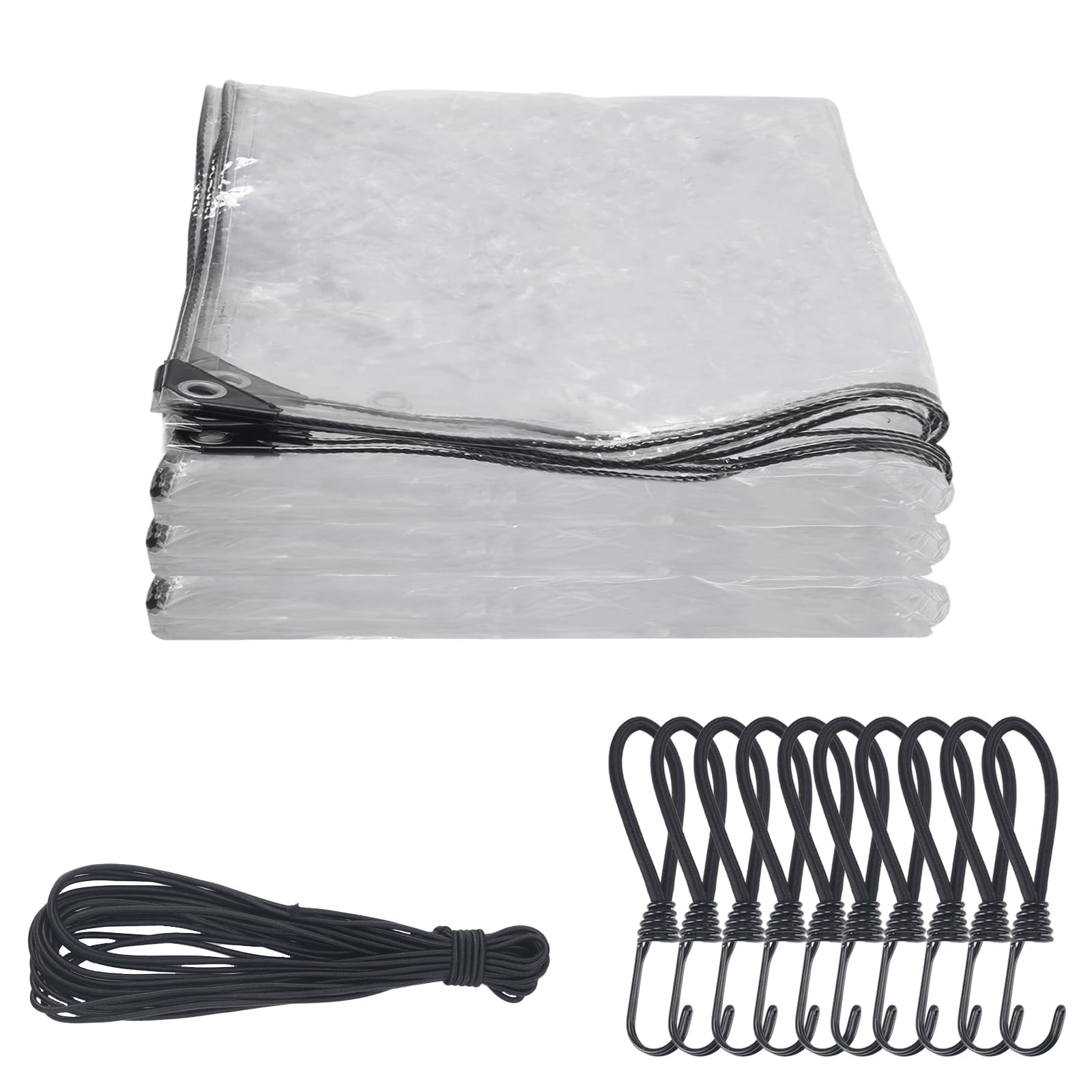 Coewur Telone Trasparente Impermeabile 3x5m 400 g/m²