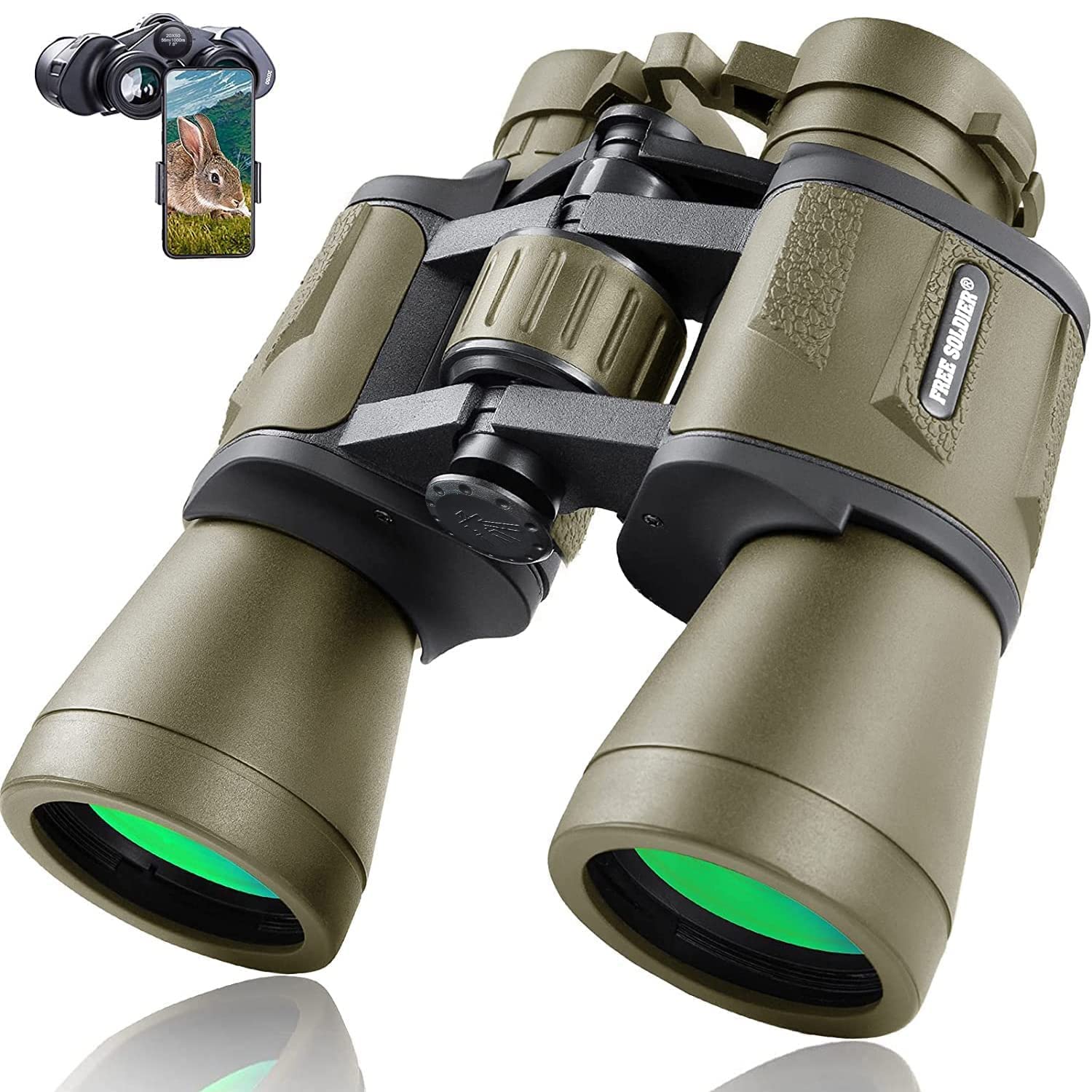 Binocolo Tattico Compatto con Visione Notturna, Argilla