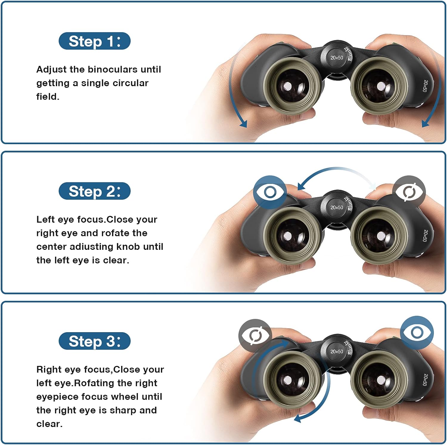 Binocolo Tattico Compatto con Visione Notturna, Argilla - immagine 5